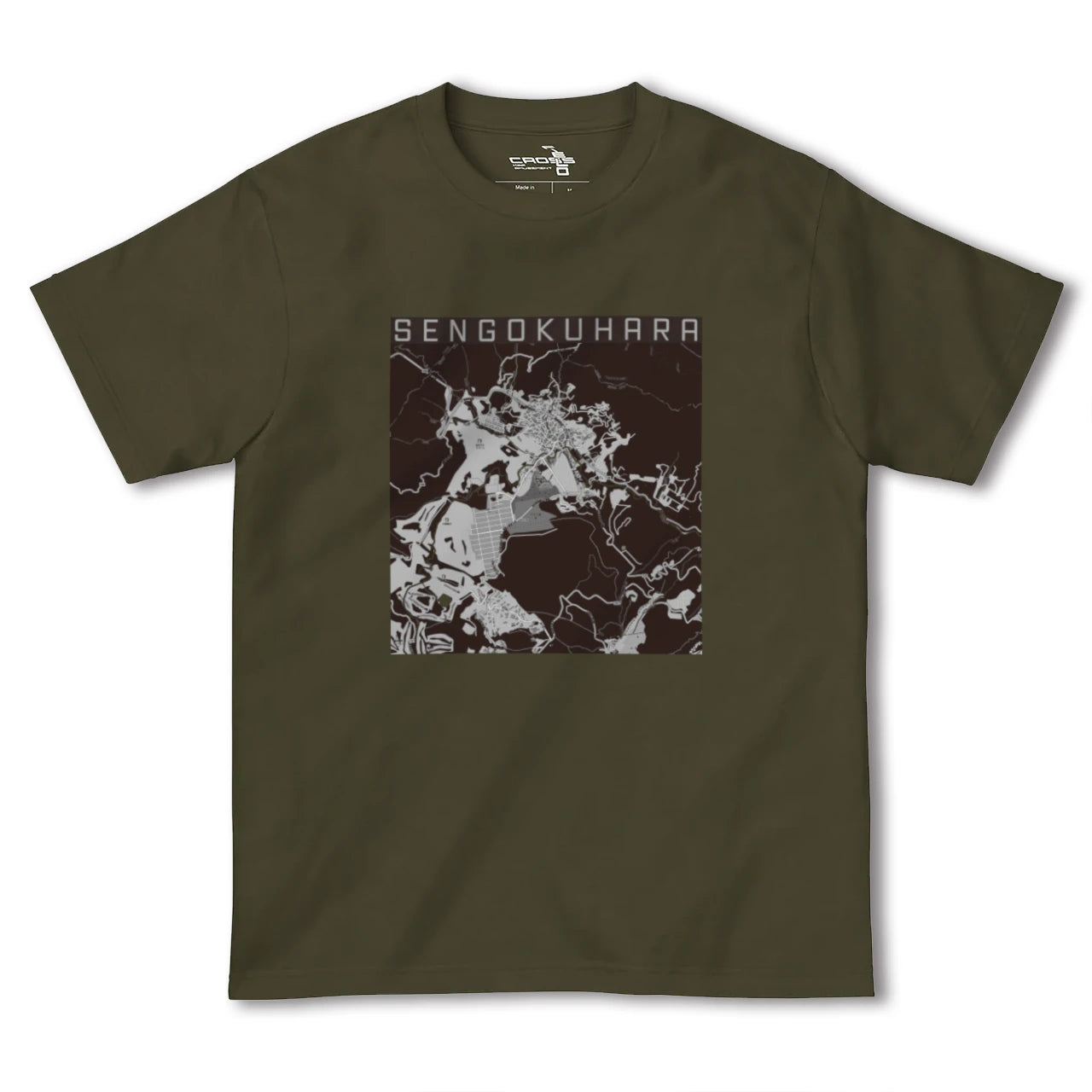 【仙石原(神奈川県)】地図柄ヘビーウェイトTシャツ