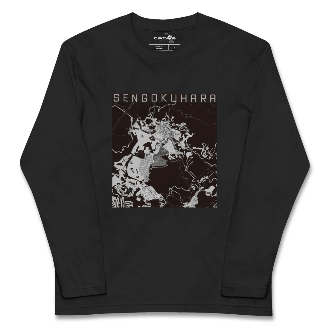 【仙石原(神奈川県)】地図柄ロングスリーブTシャツ