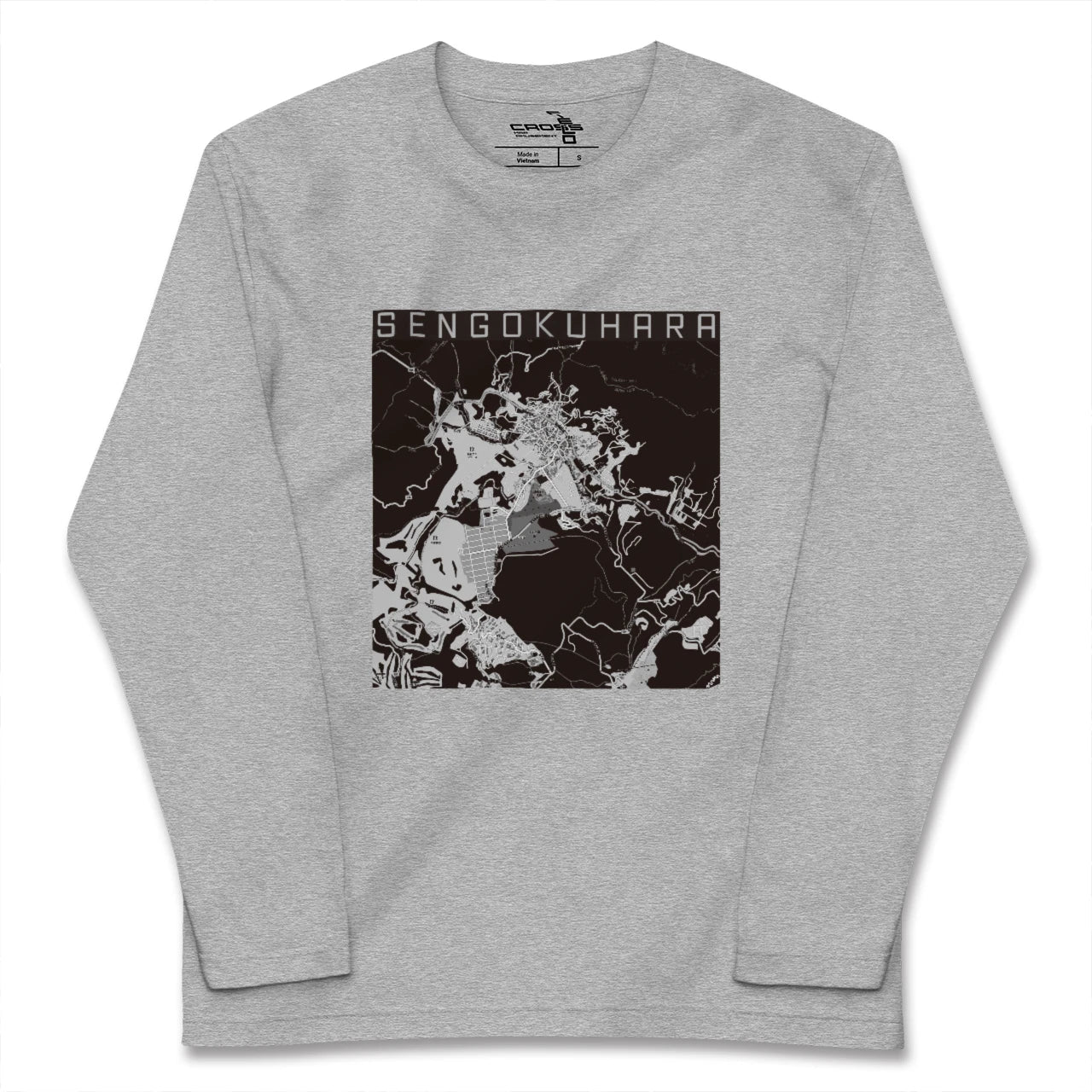 【仙石原(神奈川県)】地図柄ロングスリーブTシャツ