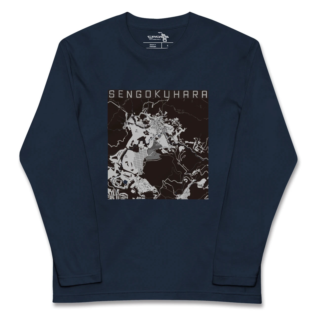 【仙石原(神奈川県)】地図柄ロングスリーブTシャツ
