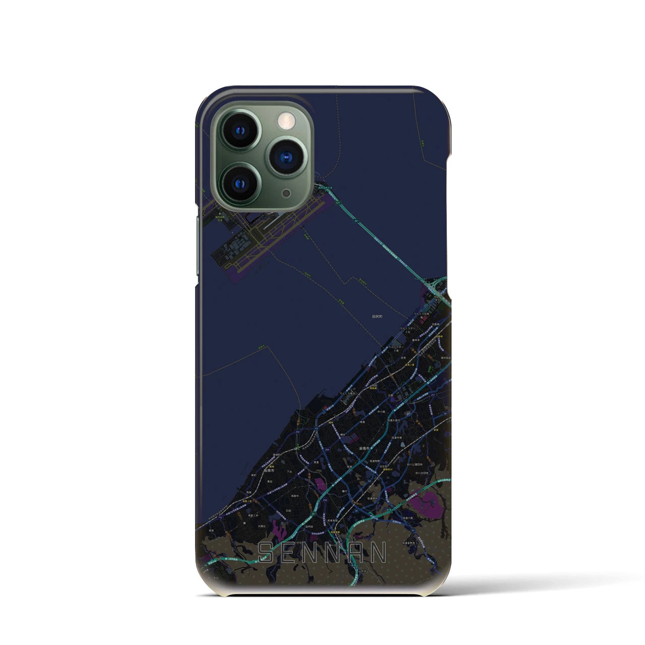 【泉南(大阪府)】地図柄iPhoneケース(バックカバータイプ)