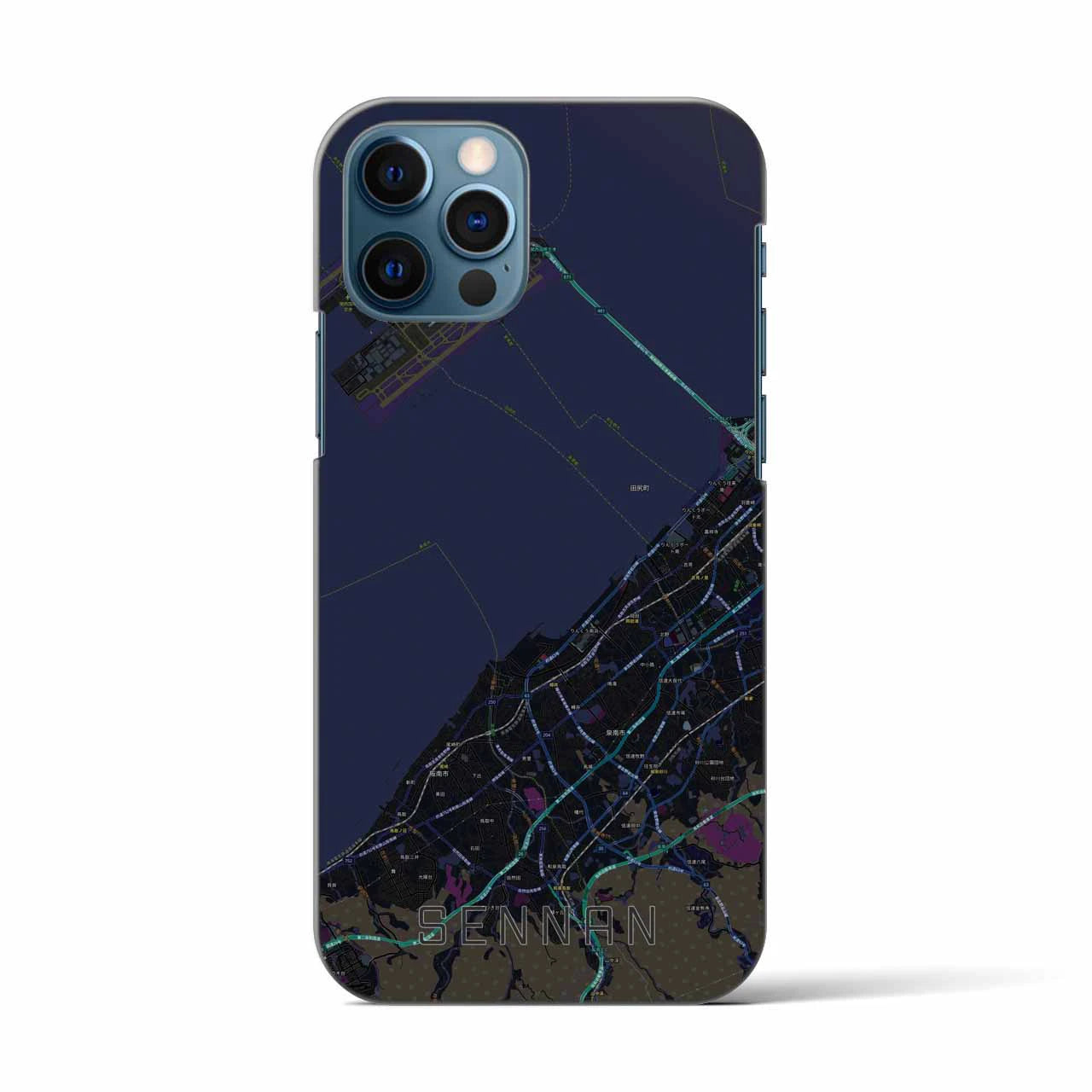 【泉南(大阪府)】地図柄iPhoneケース(バックカバータイプ)