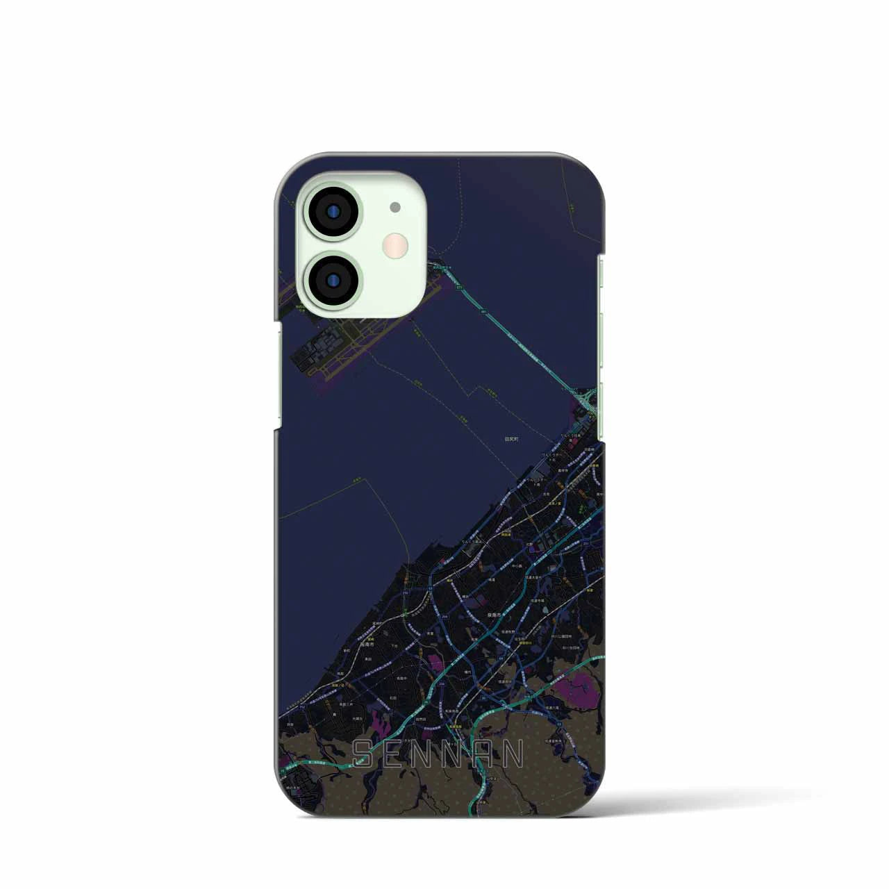 【泉南(大阪府)】地図柄iPhoneケース(バックカバータイプ)