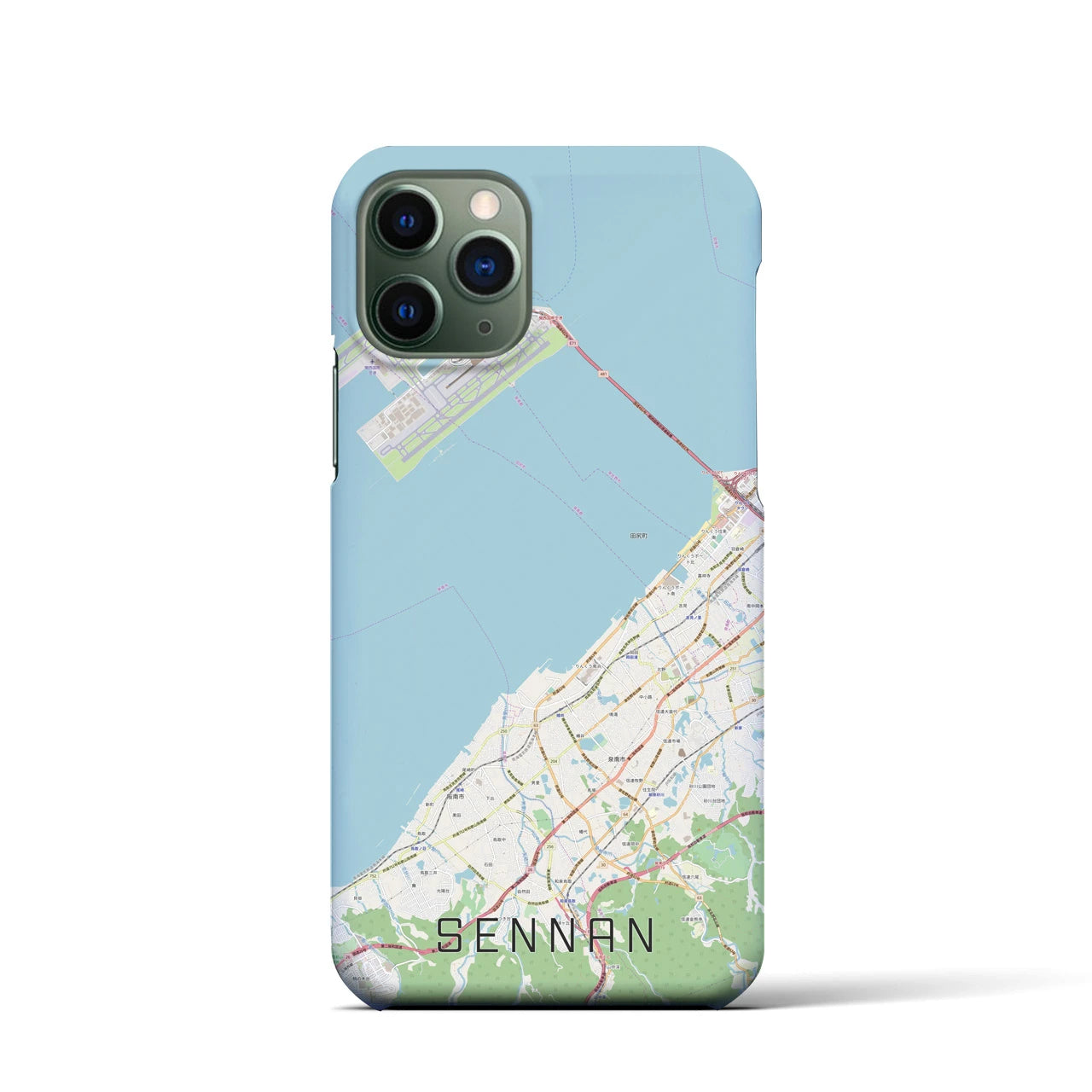【泉南(大阪府)】地図柄iPhoneケース(バックカバータイプ)
