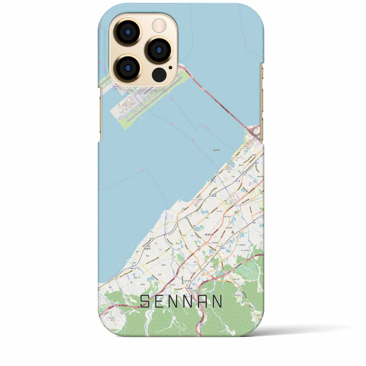 【泉南(大阪府)】地図柄iPhoneケース(バックカバータイプ)