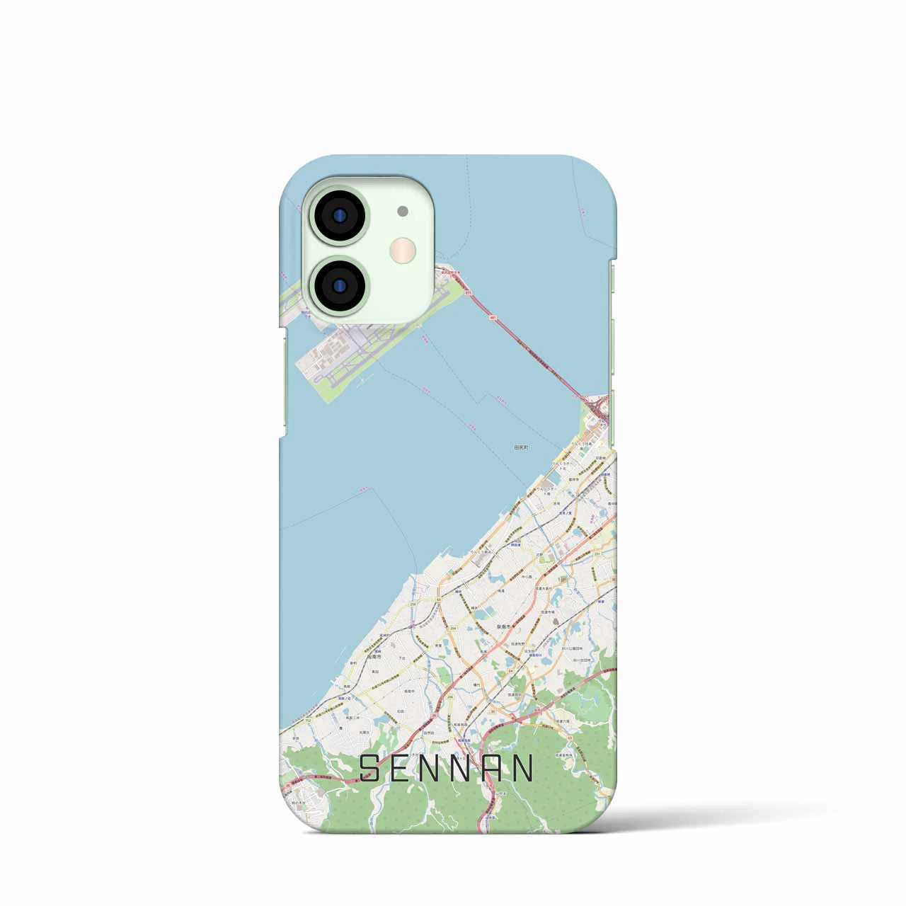 【泉南(大阪府)】地図柄iPhoneケース(バックカバータイプ)