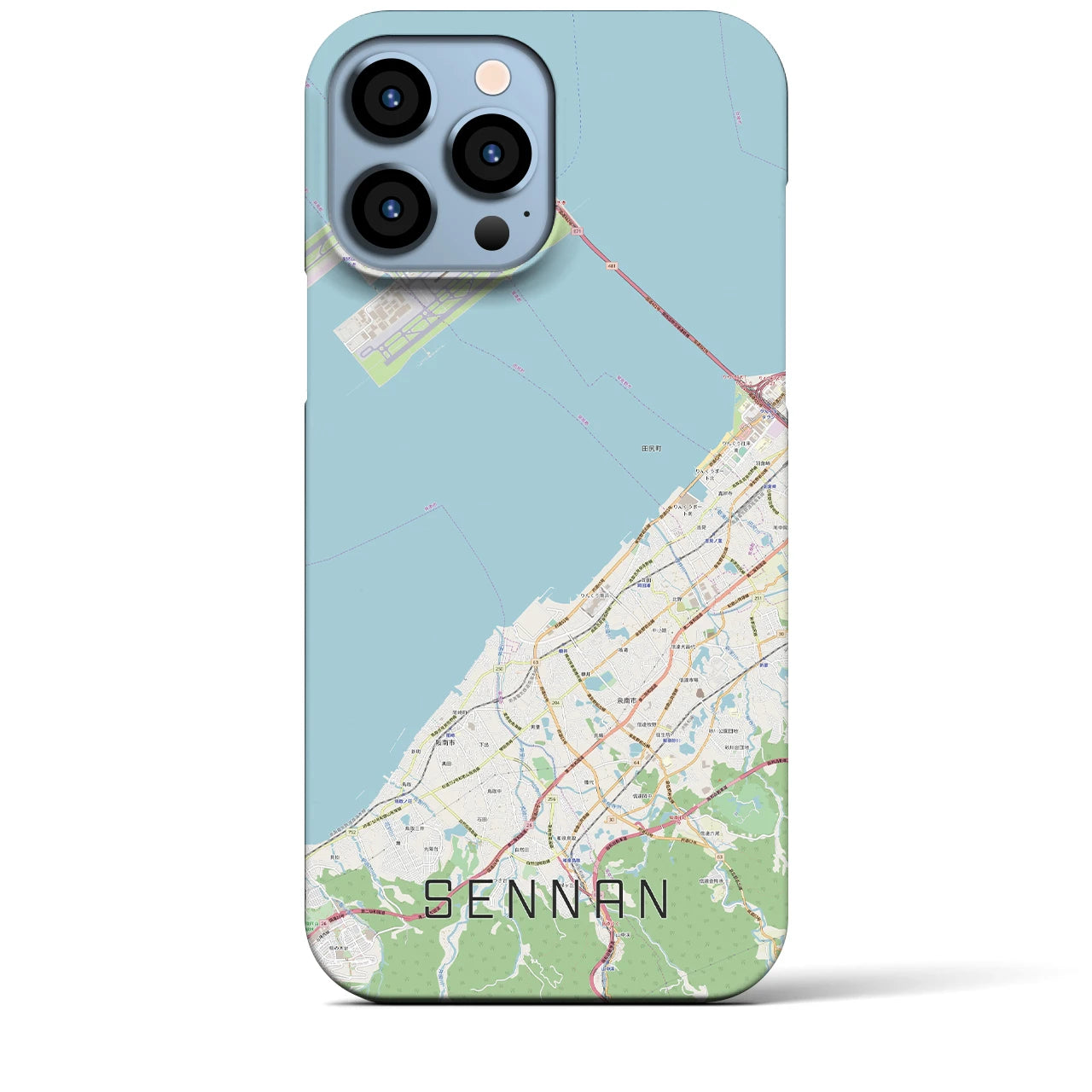 【泉南(大阪府)】地図柄iPhoneケース(バックカバータイプ)