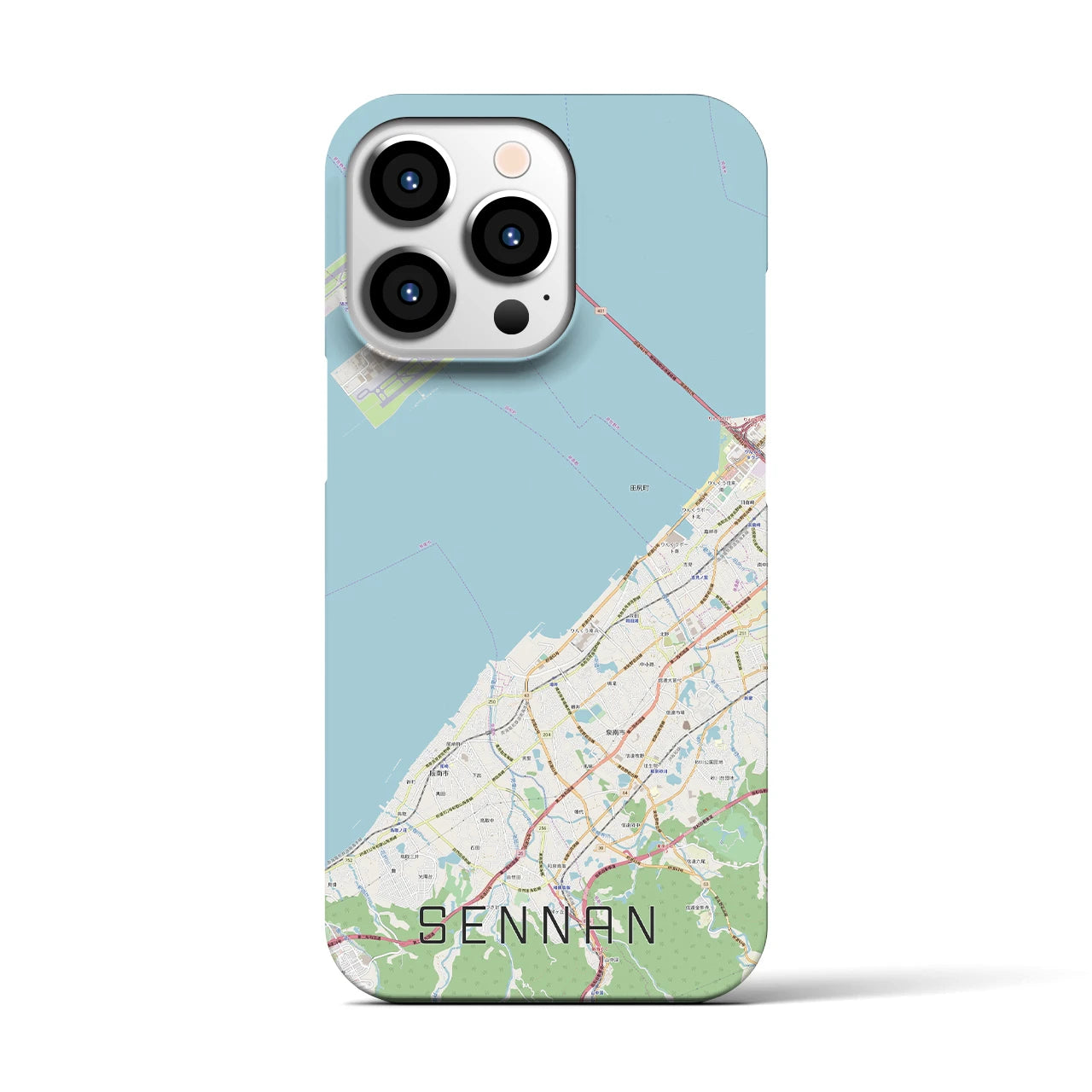 【泉南(大阪府)】地図柄iPhoneケース(バックカバータイプ)