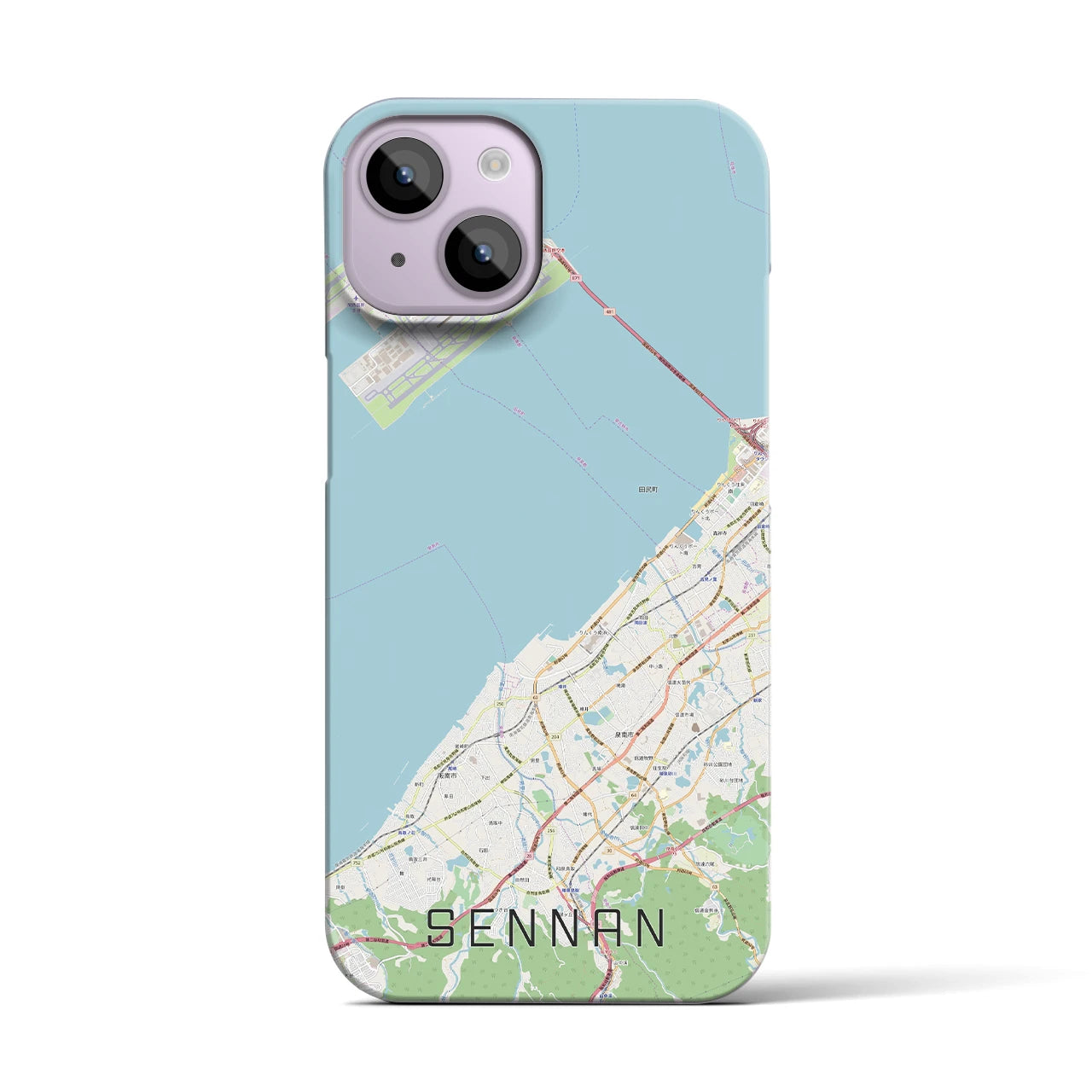 【泉南(大阪府)】地図柄iPhoneケース(バックカバータイプ)