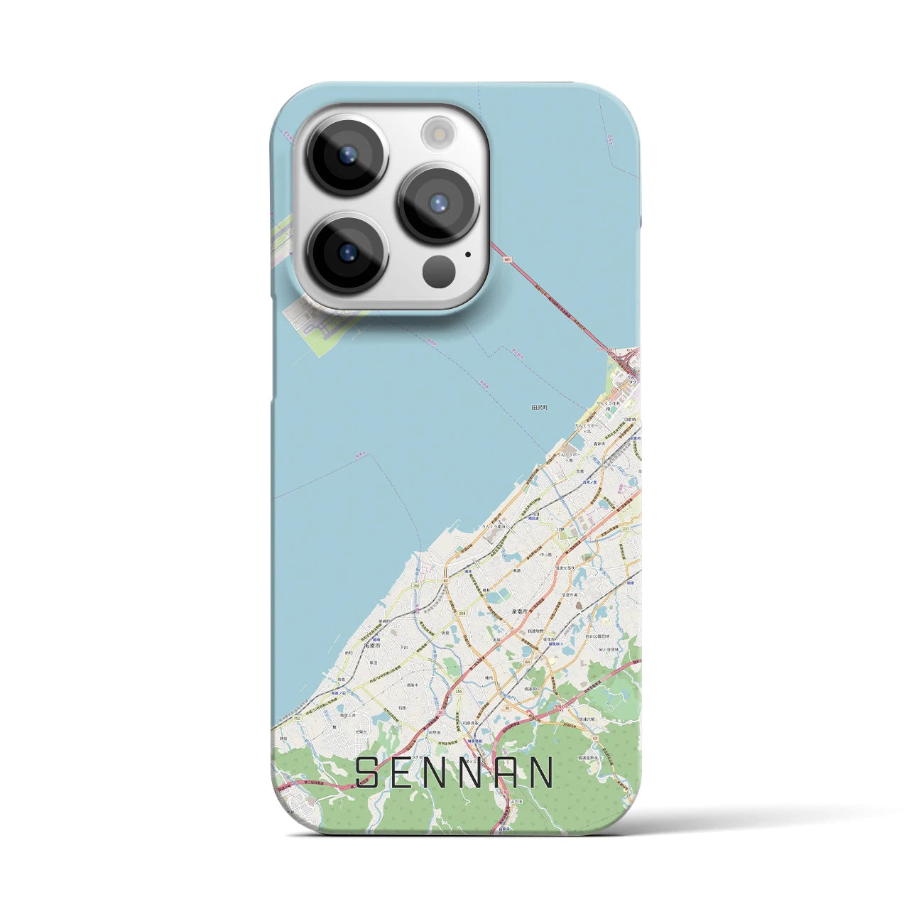 【泉南(大阪府)】地図柄iPhoneケース(バックカバータイプ)