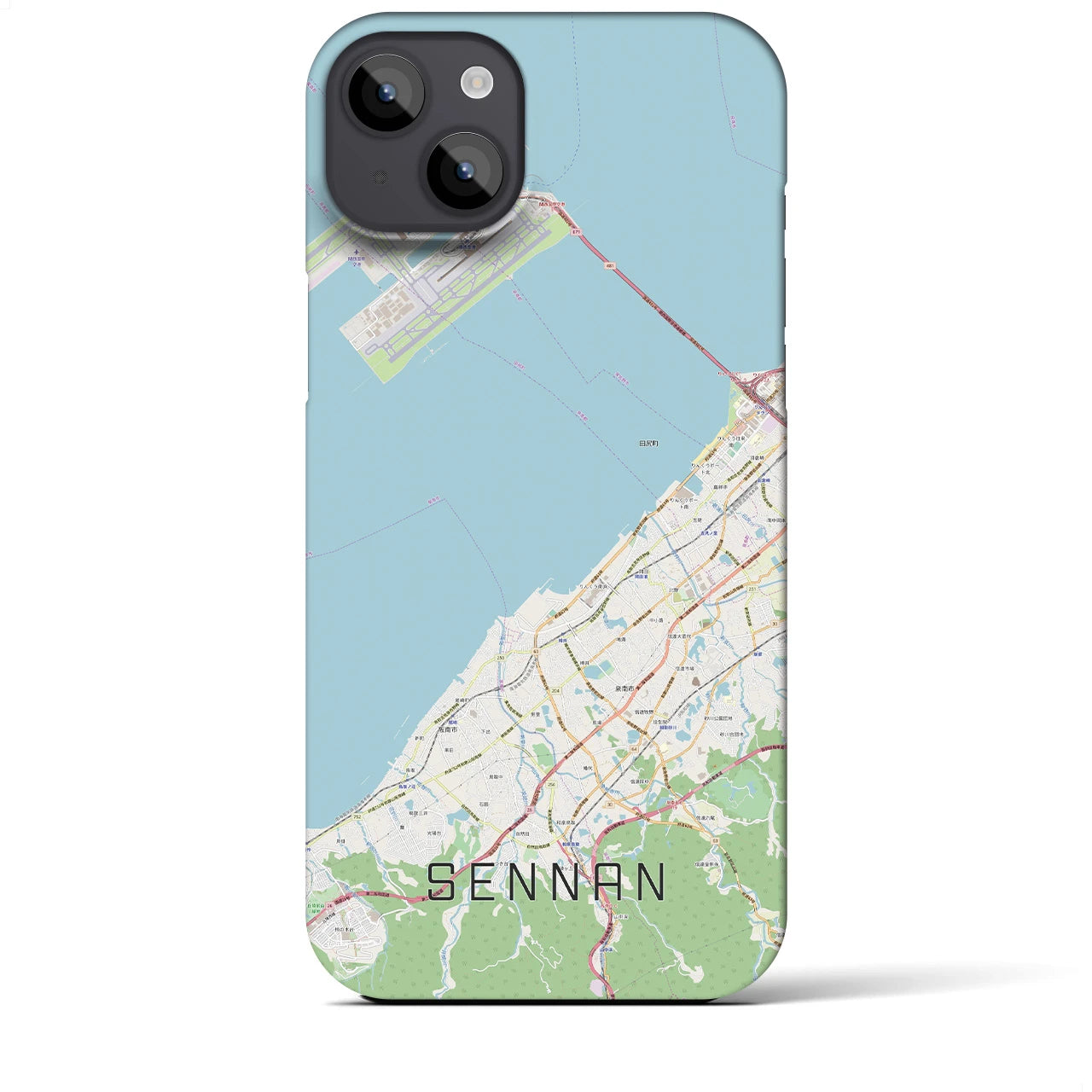 【泉南(大阪府)】地図柄iPhoneケース(バックカバータイプ)