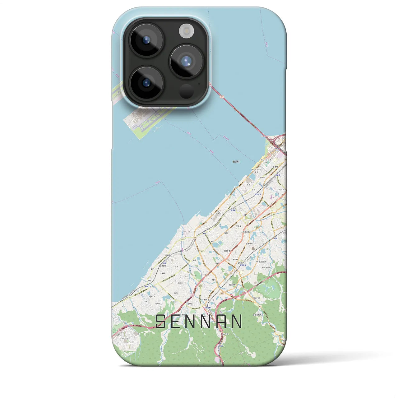 【泉南(大阪府)】地図柄iPhoneケース(バックカバータイプ)