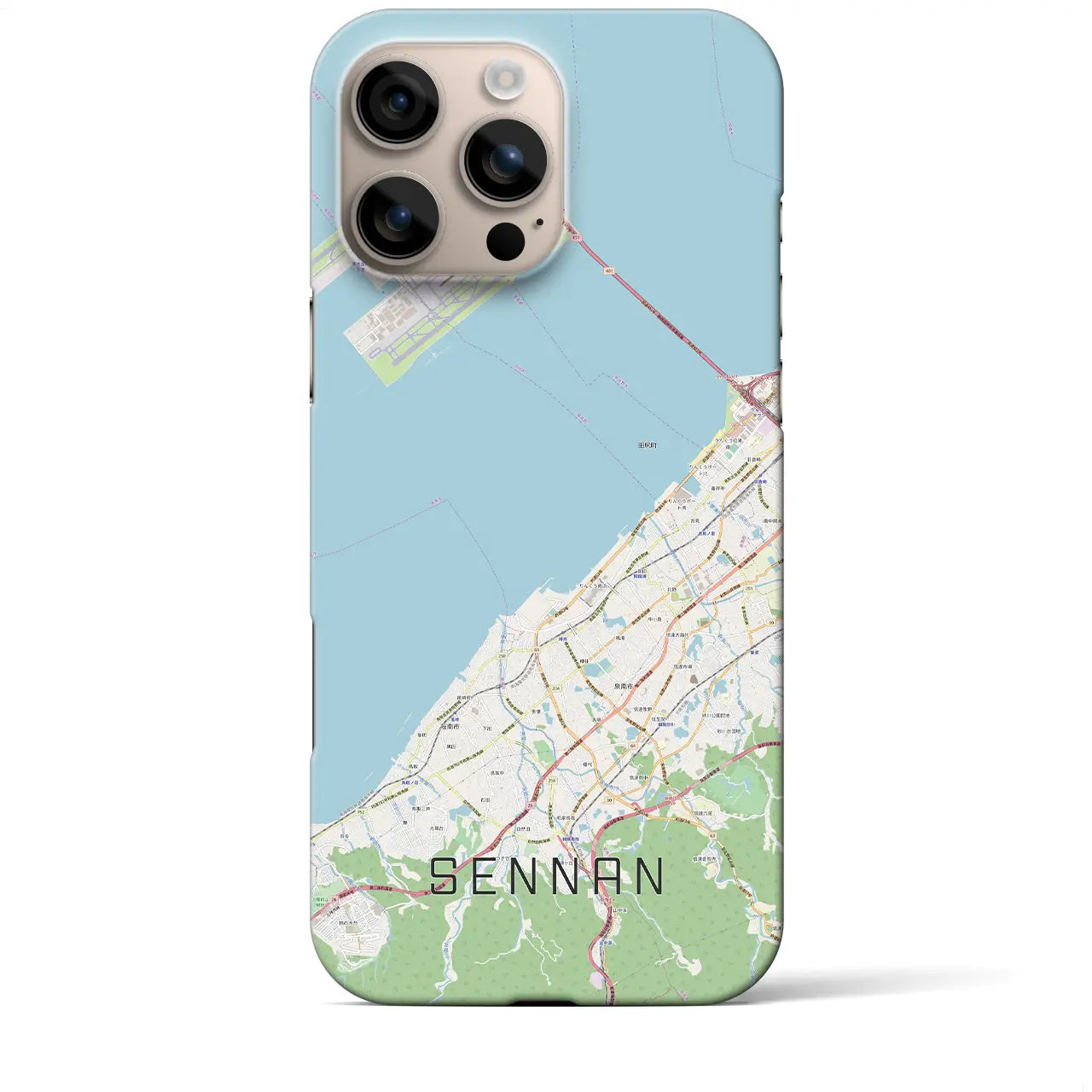 【泉南(大阪府)】地図柄iPhoneケース(バックカバータイプ)