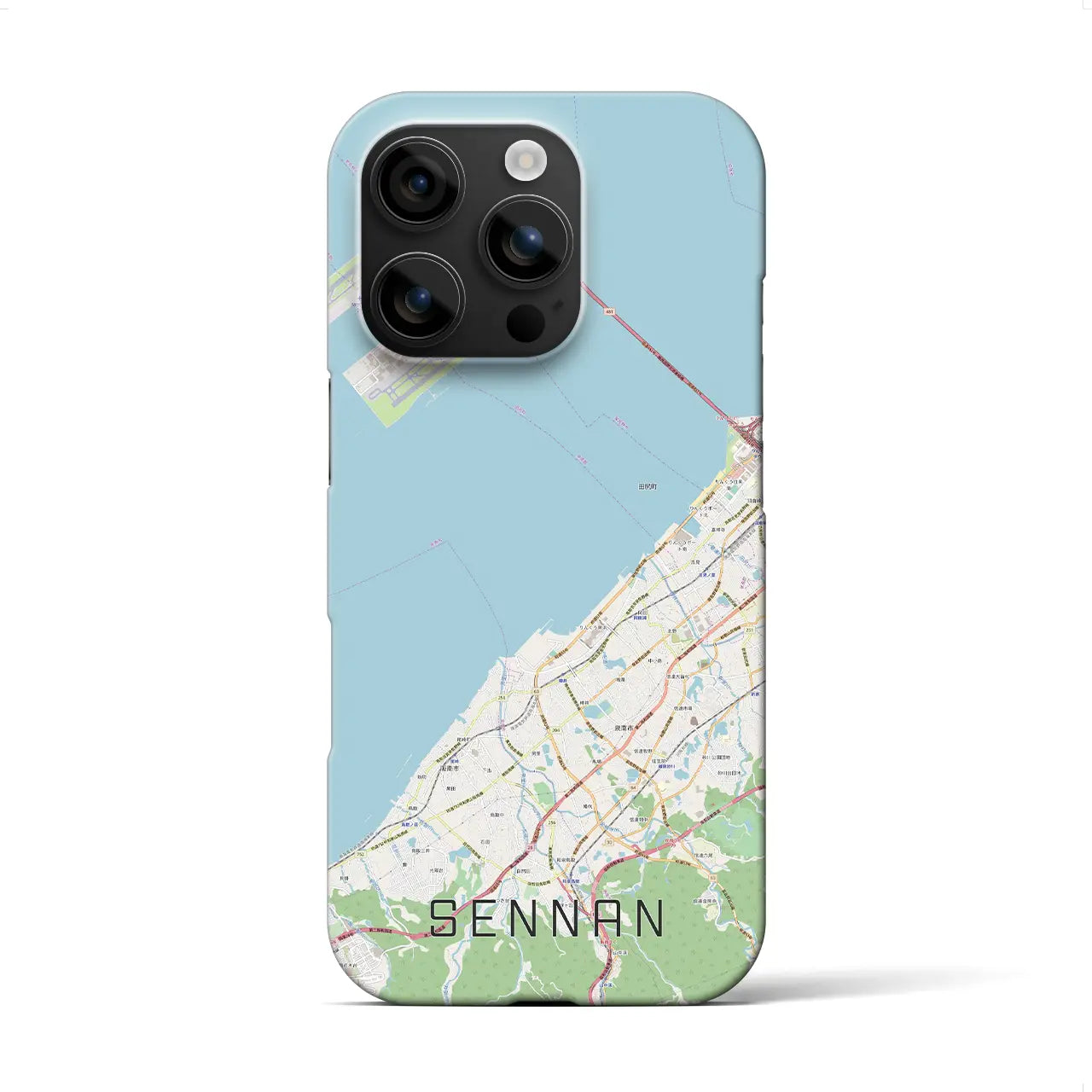 【泉南(大阪府)】地図柄iPhoneケース(バックカバータイプ)