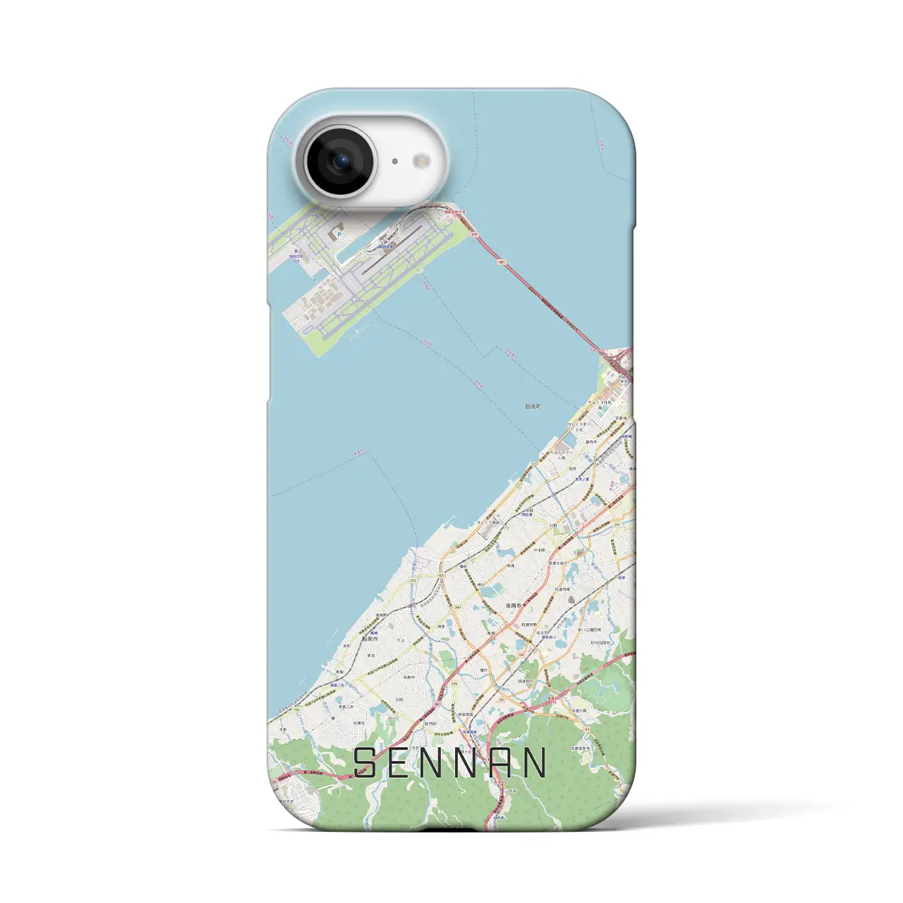 【泉南(大阪府)】地図柄iPhoneケース(バックカバータイプ)