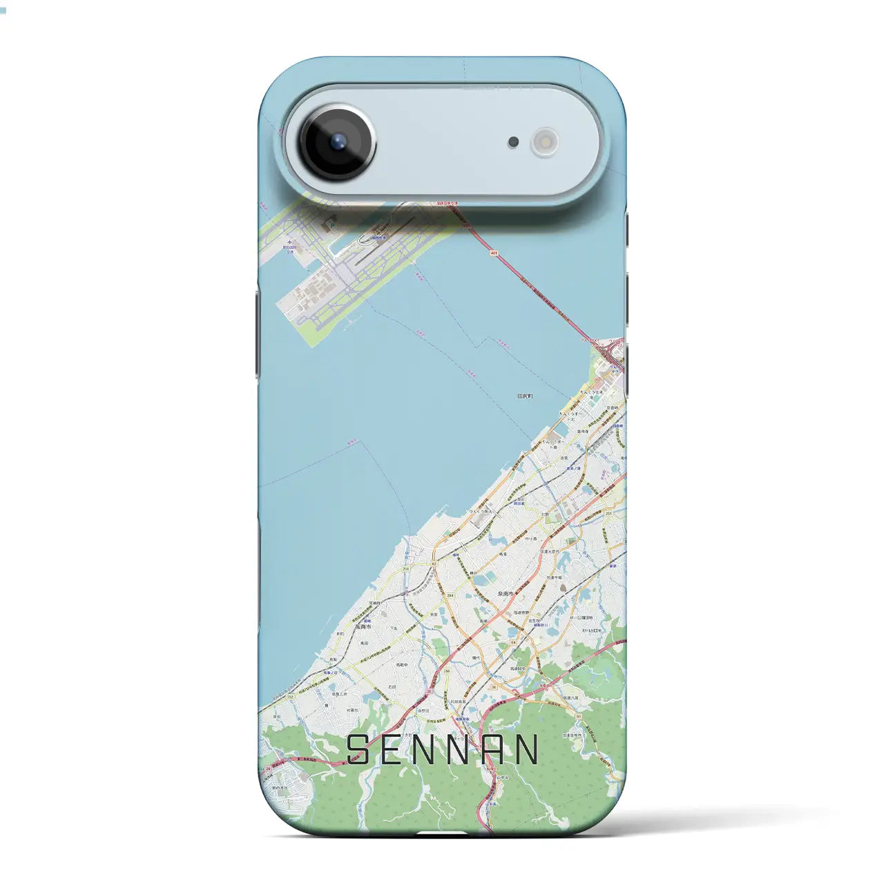 【泉南(大阪府)】地図柄iPhoneケース(バックカバータイプ)