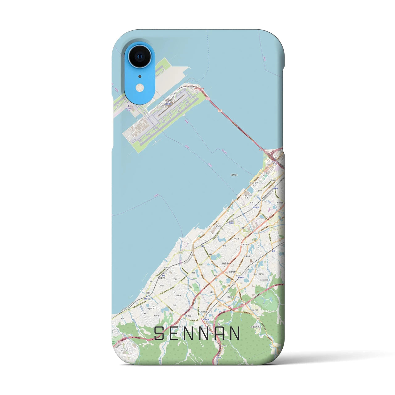【泉南(大阪府)】地図柄iPhoneケース(バックカバータイプ)