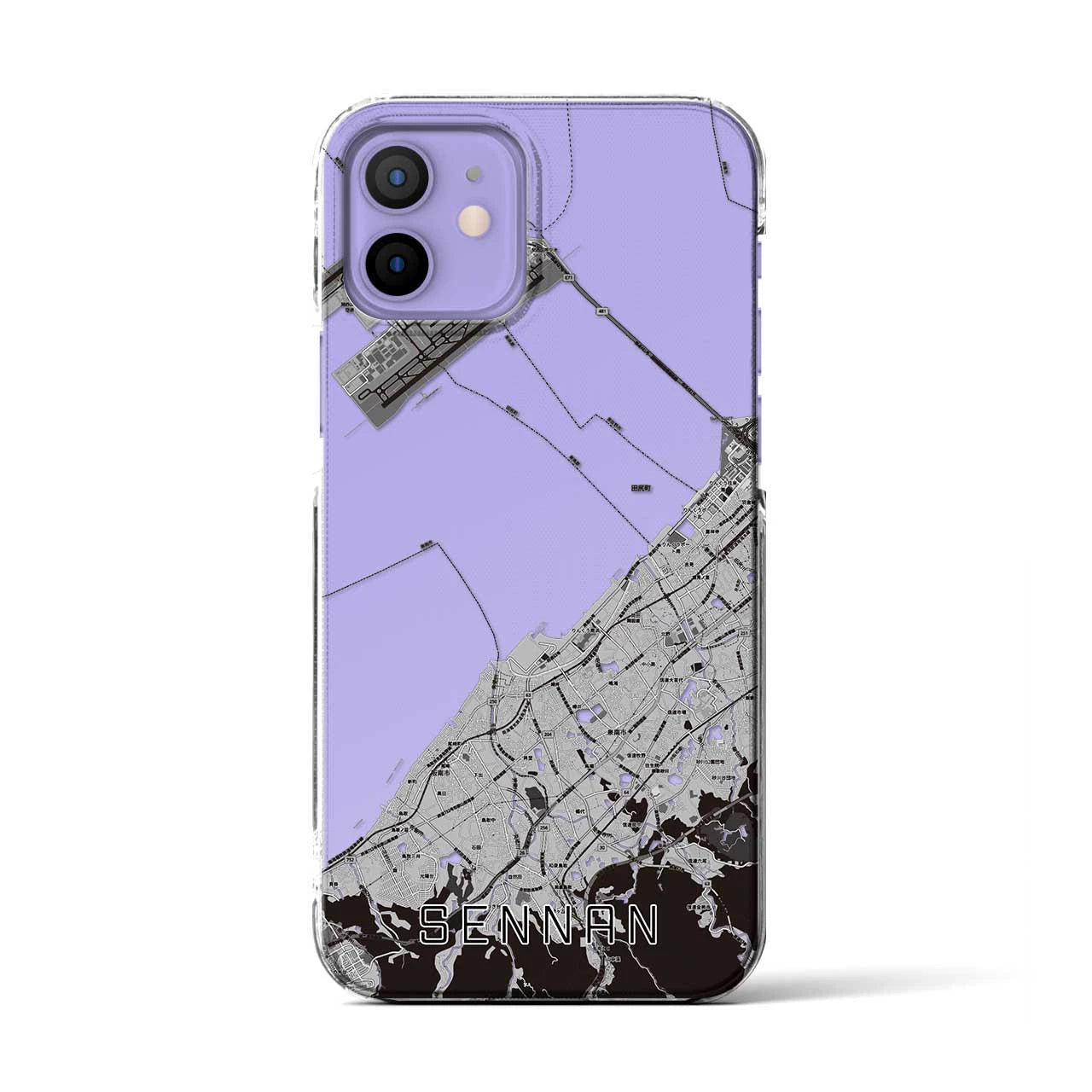 【泉南(大阪府)】地図柄iPhoneケース(クリアタイプ)