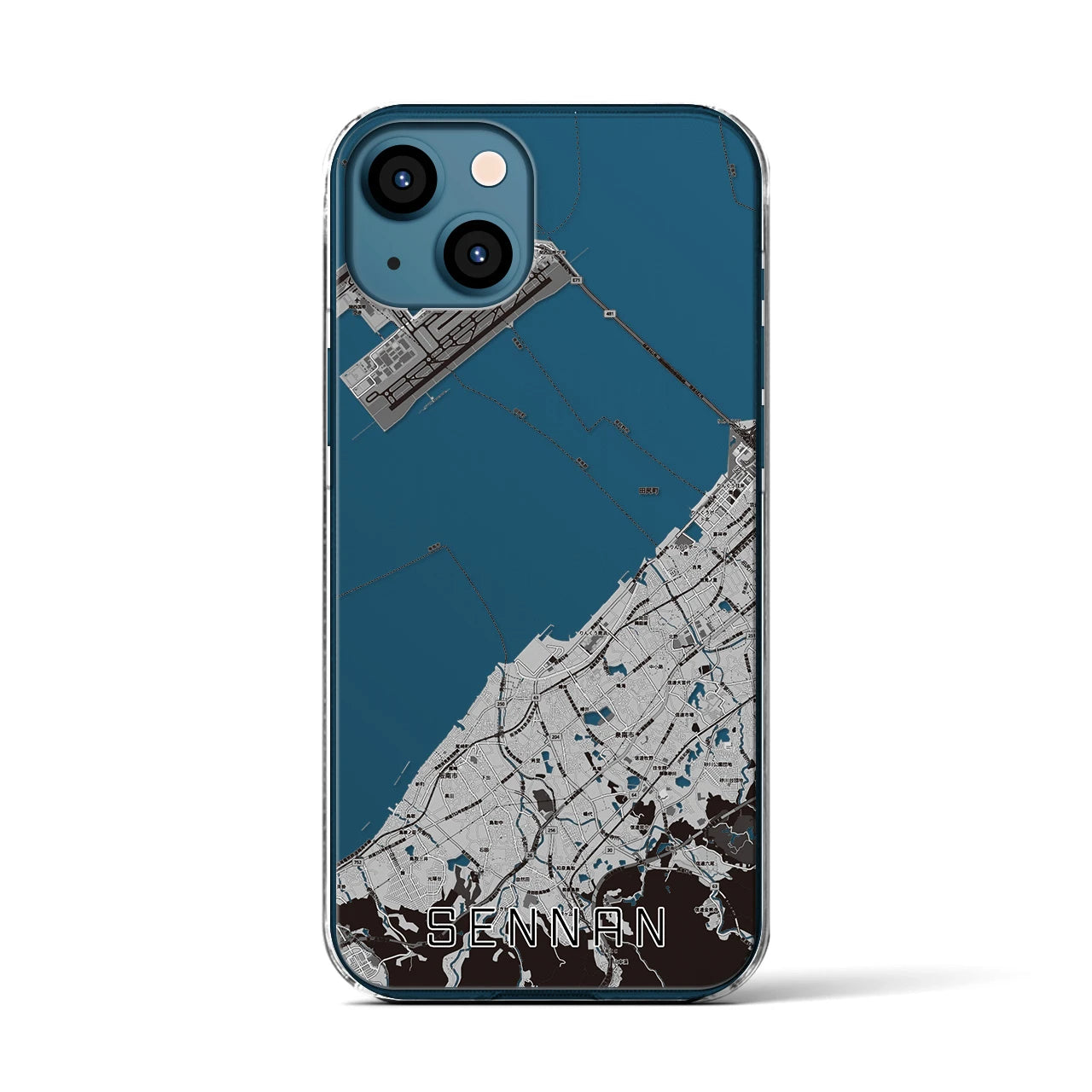 【泉南(大阪府)】地図柄iPhoneケース(クリアタイプ)