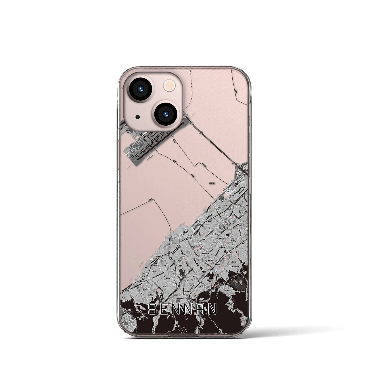 【泉南(大阪府)】地図柄iPhoneケース(クリアタイプ)