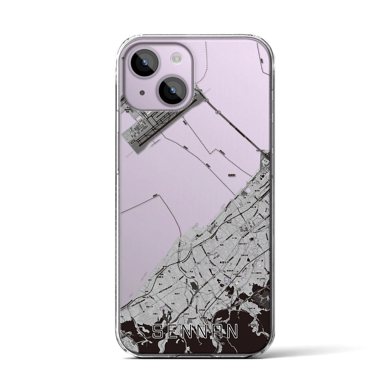 【泉南(大阪府)】地図柄iPhoneケース(クリアタイプ)