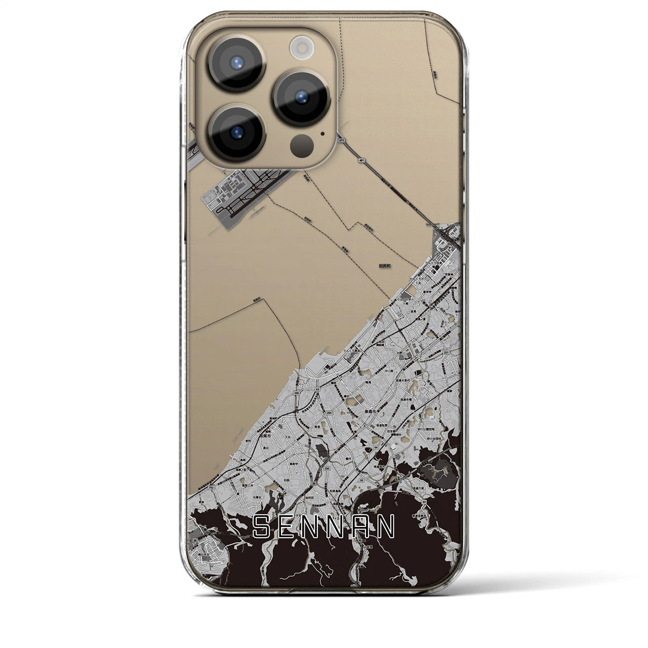 【泉南(大阪府)】地図柄iPhoneケース(クリアタイプ)