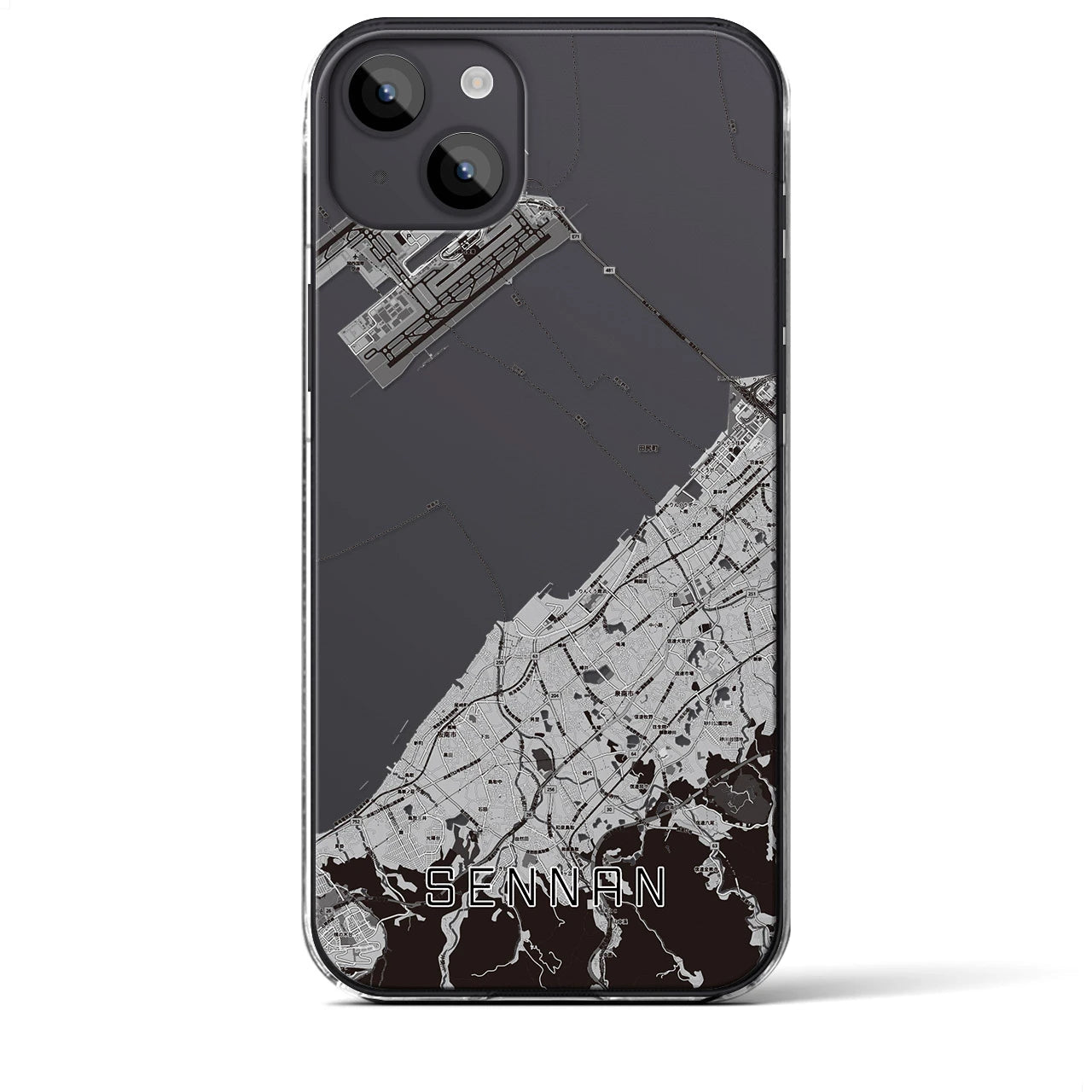 【泉南(大阪府)】地図柄iPhoneケース(クリアタイプ)