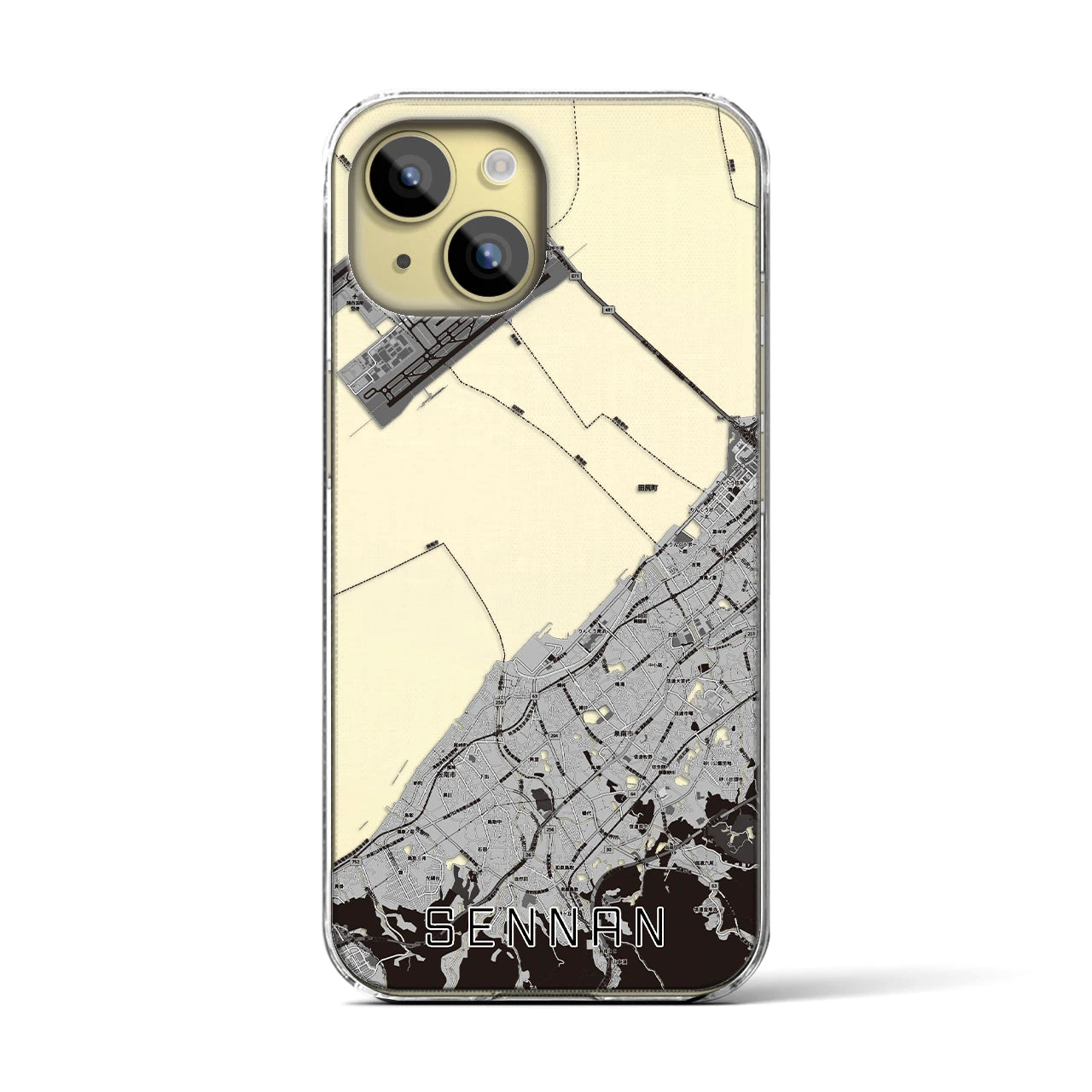 【泉南(大阪府)】地図柄iPhoneケース(クリアタイプ)