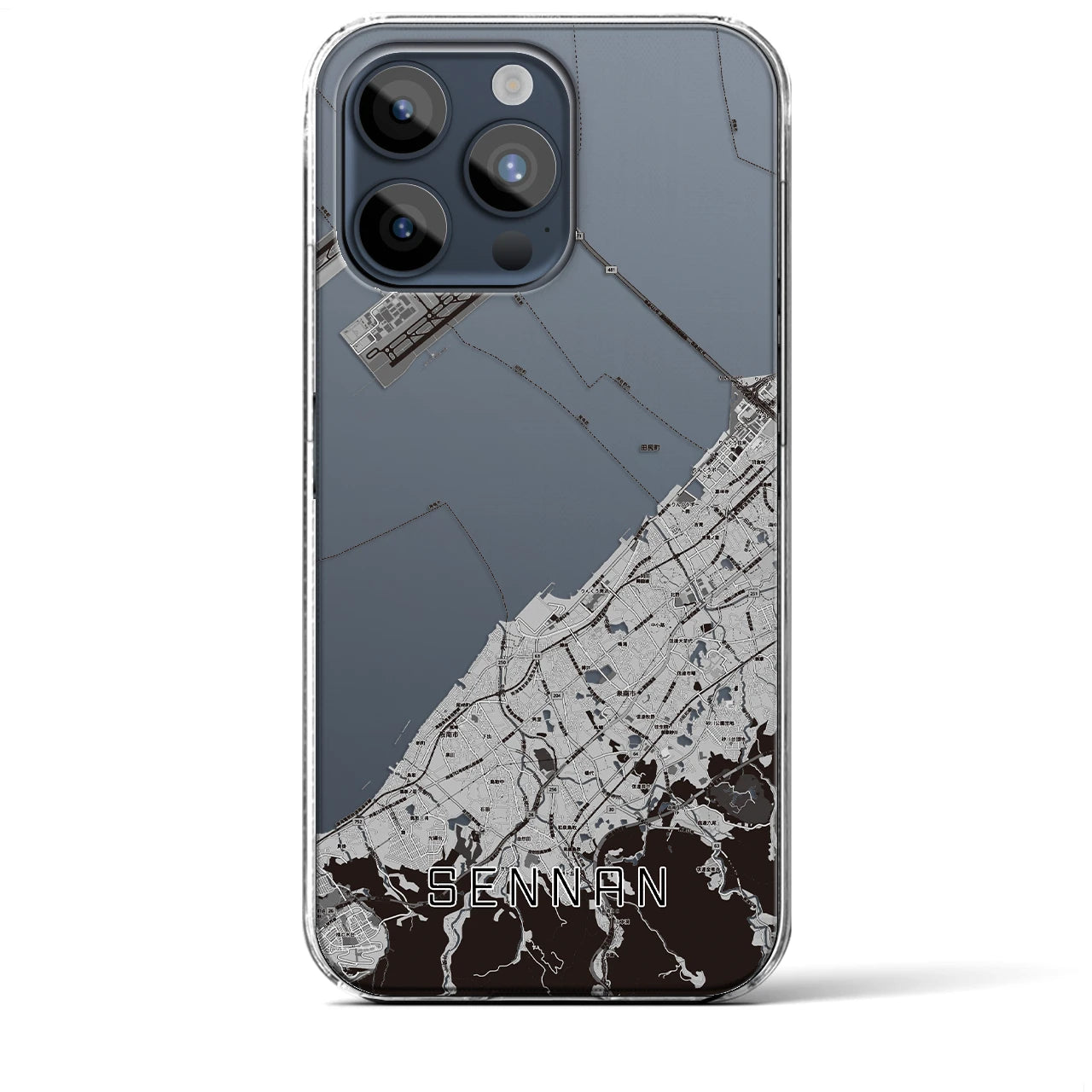 【泉南(大阪府)】地図柄iPhoneケース(クリアタイプ)