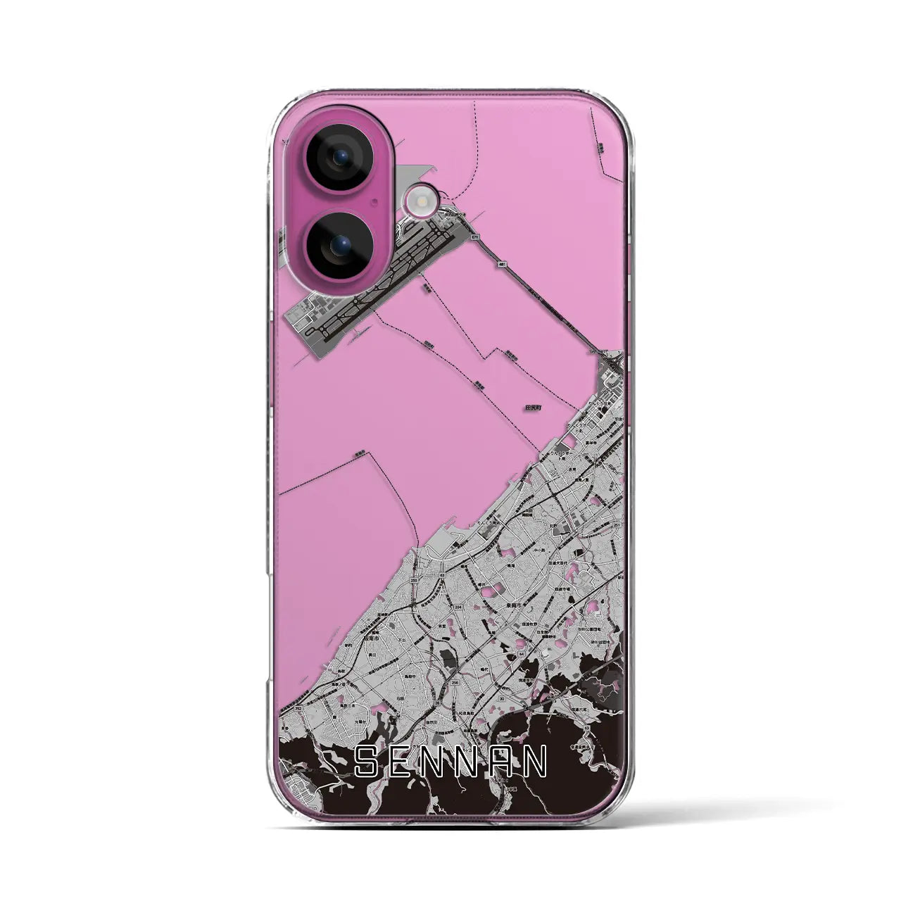 【泉南(大阪府)】地図柄iPhoneケース(クリアタイプ)