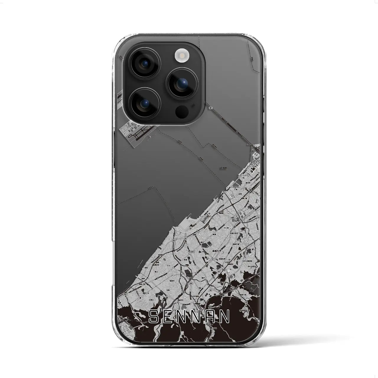 【泉南(大阪府)】地図柄iPhoneケース(クリアタイプ)