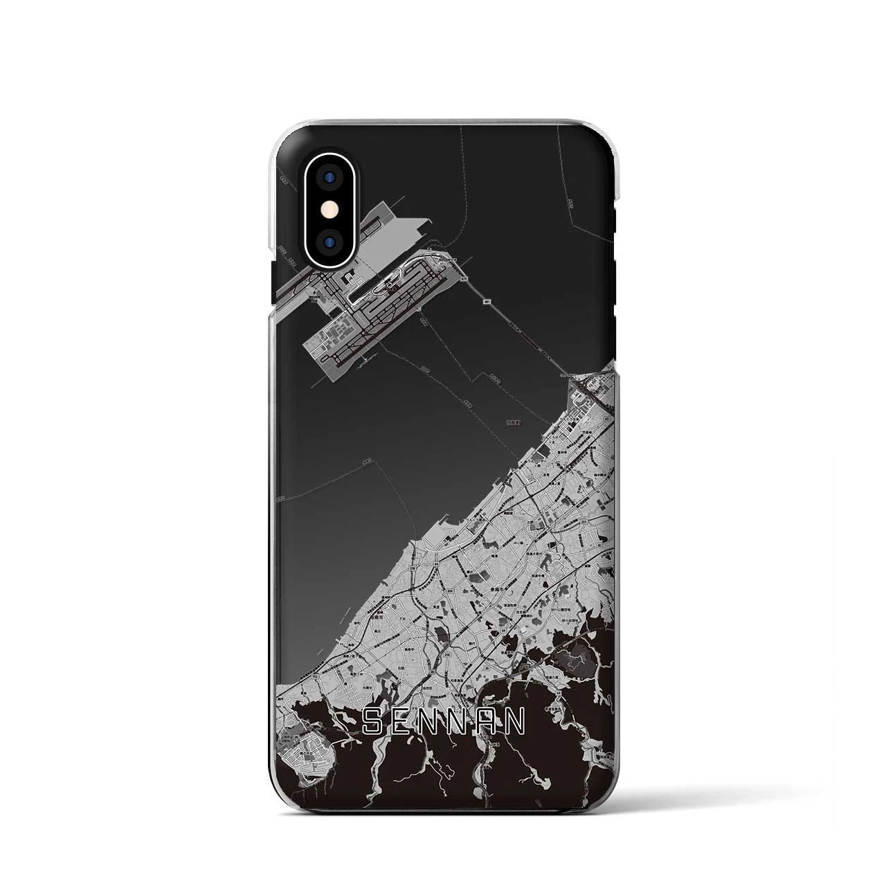 【泉南(大阪府)】地図柄iPhoneケース(クリアタイプ)