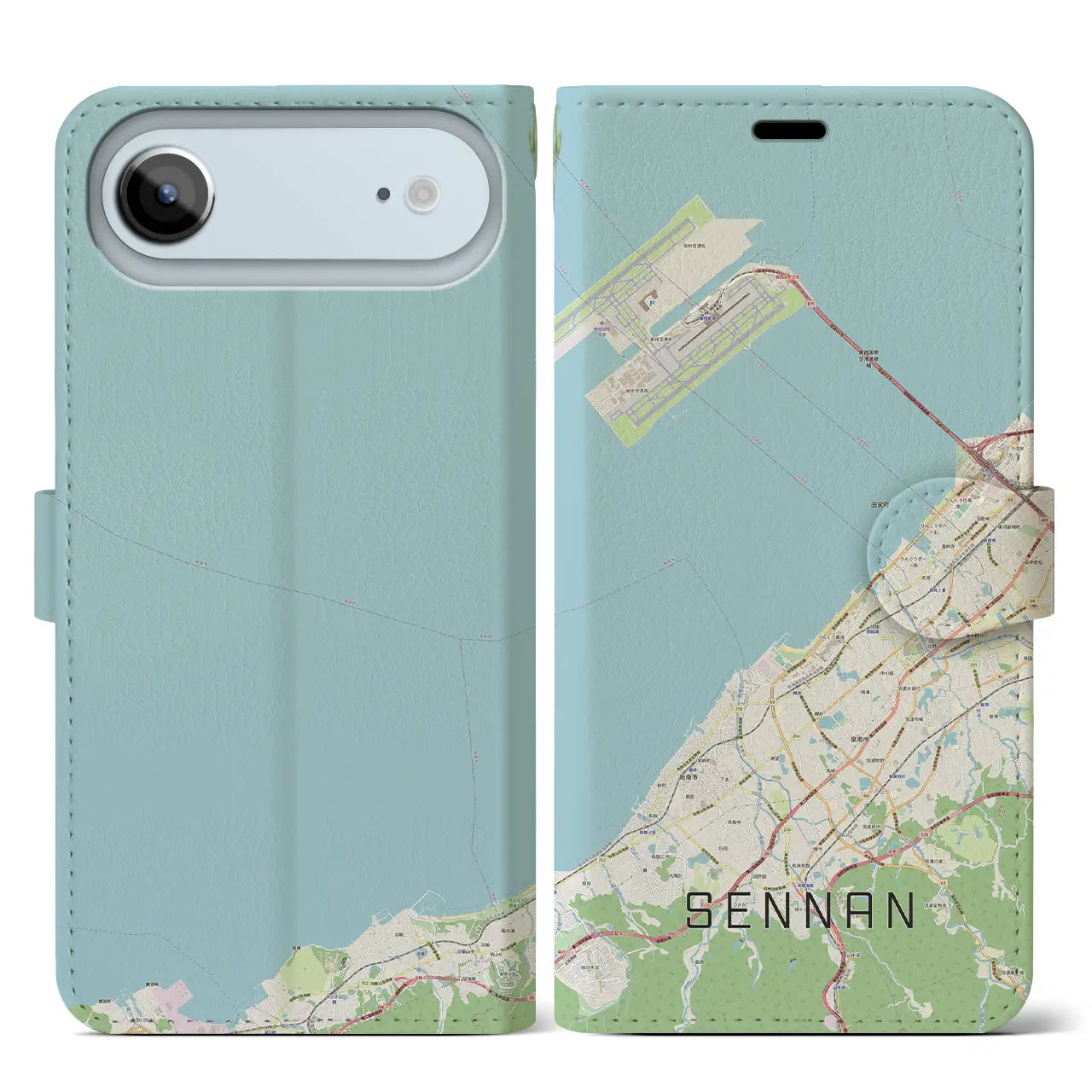 【泉南(大阪府)】地図柄iPhoneケース(手帳タイプ)