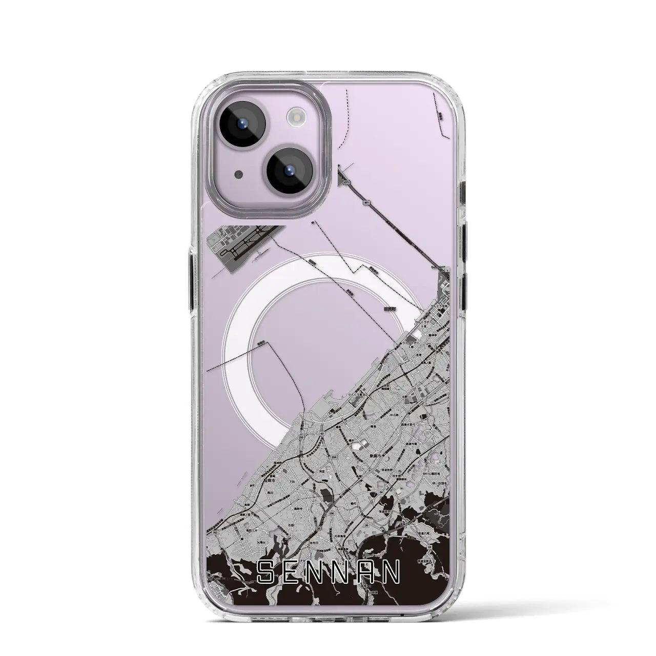 【泉南(大阪府)】地図柄iPhoneケース(MagSafeタイプ)