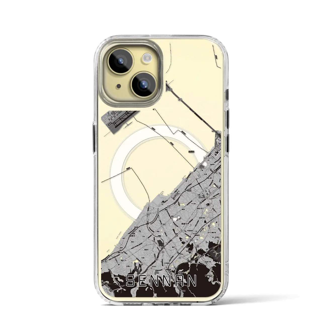 【泉南(大阪府)】地図柄iPhoneケース(MagSafeタイプ)
