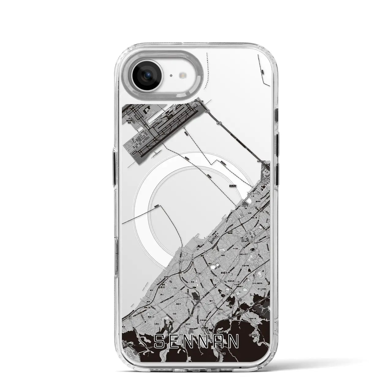 【泉南(大阪府)】地図柄iPhoneケース(MagSafeタイプ)