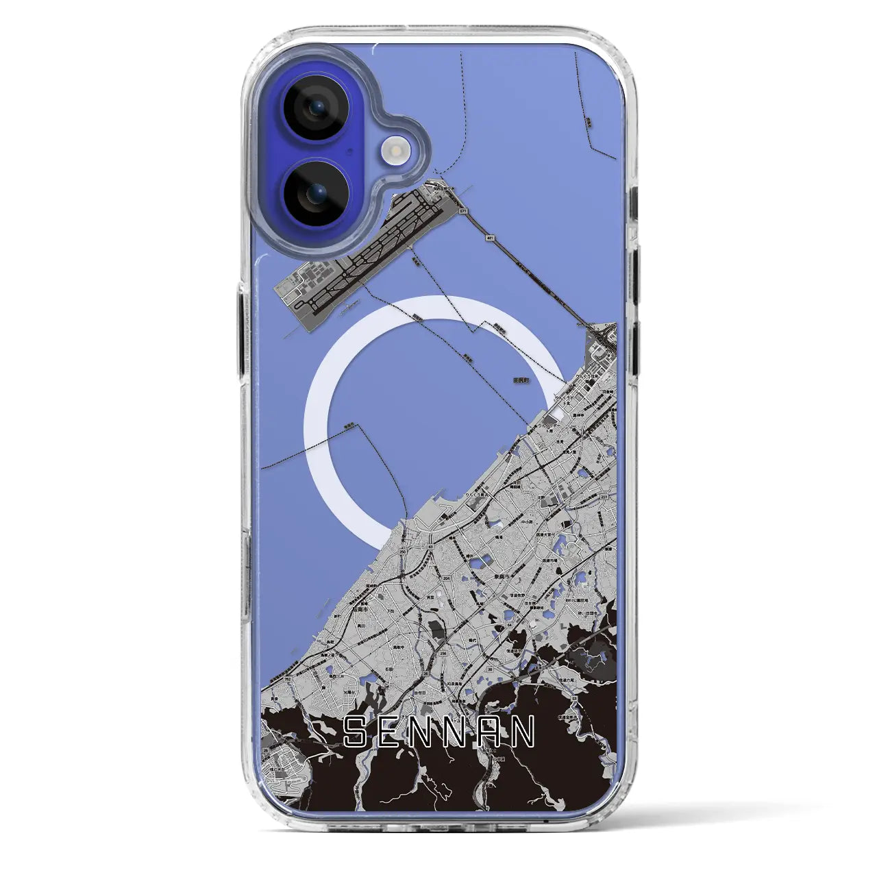 【泉南(大阪府)】地図柄iPhoneケース(MagSafeタイプ)
