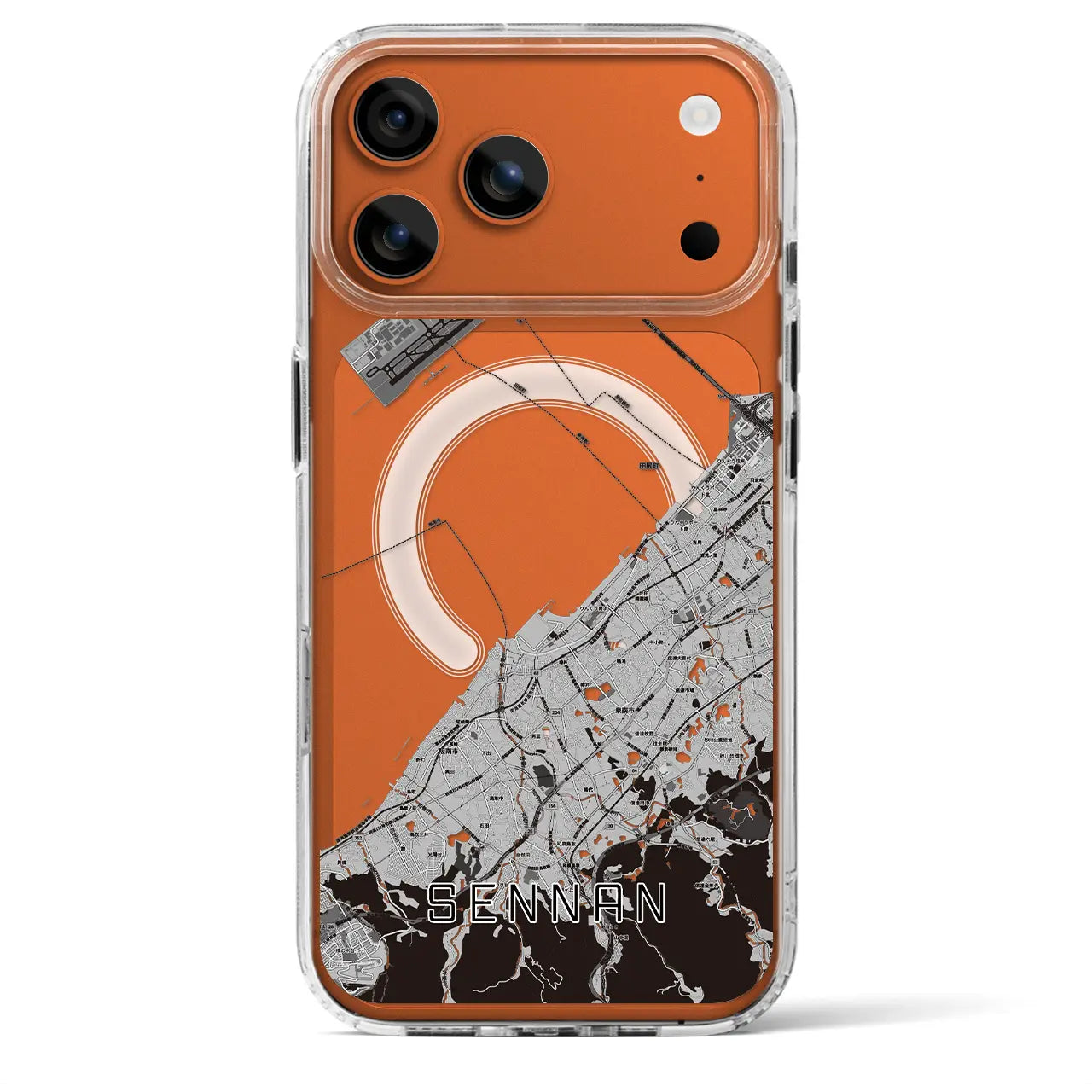 【泉南(大阪府)】地図柄iPhoneケース(MagSafeタイプ)