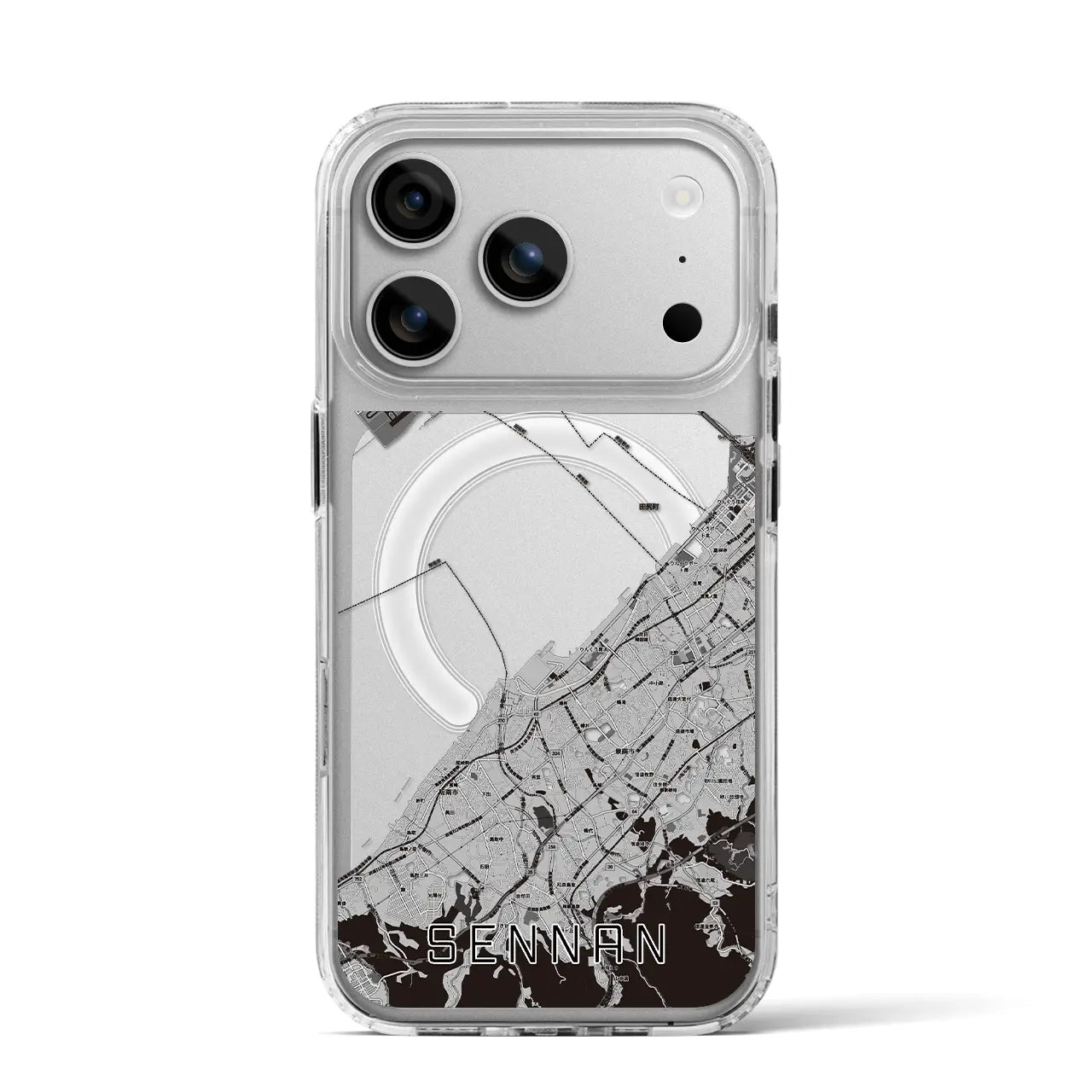 【泉南(大阪府)】地図柄iPhoneケース(MagSafeタイプ)