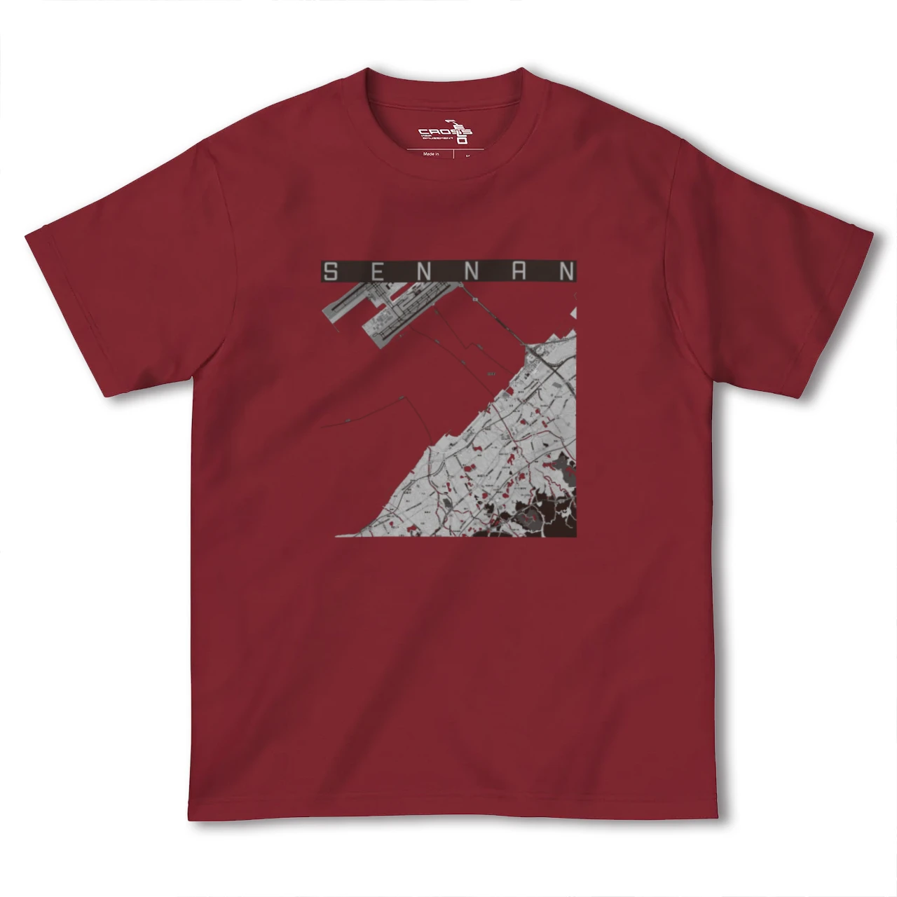 【泉南(大阪府)】地図柄ヘビーウェイトTシャツ