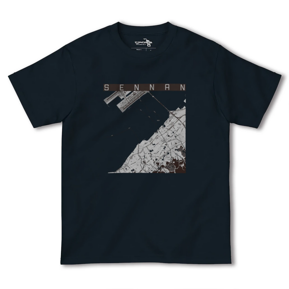 【泉南(大阪府)】地図柄ヘビーウェイトTシャツ