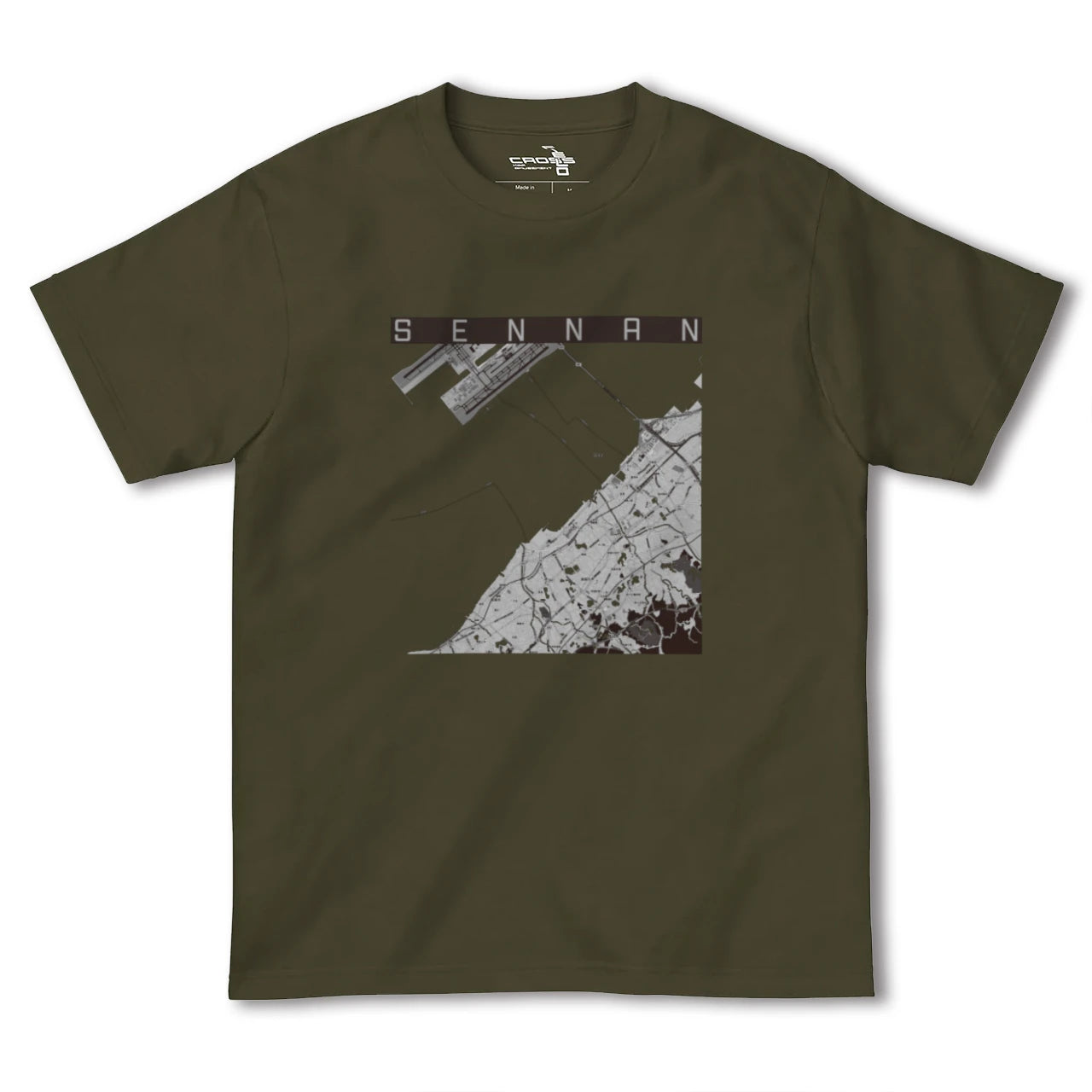 【泉南(大阪府)】地図柄ヘビーウェイトTシャツ