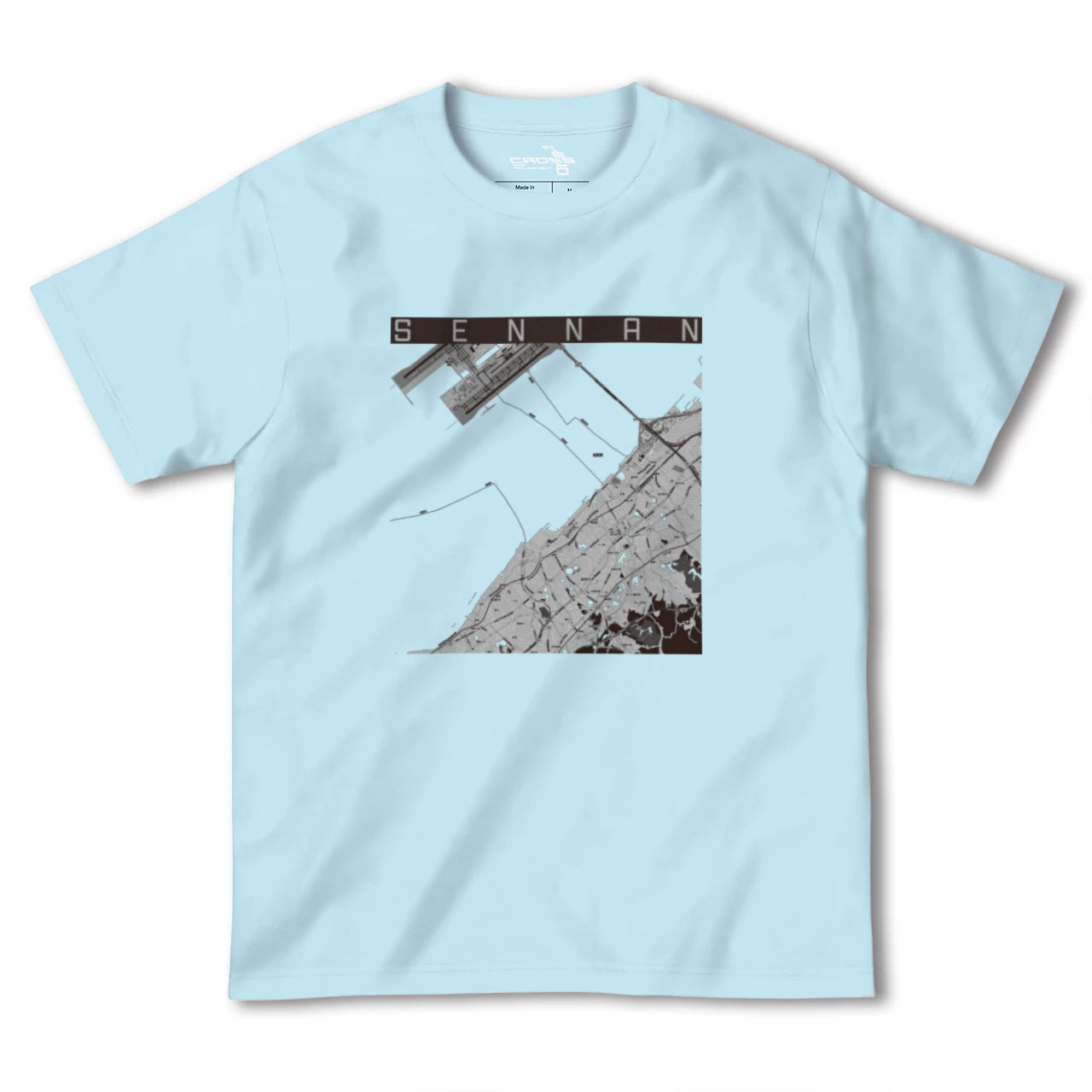 【泉南(大阪府)】地図柄ヘビーウェイトTシャツ