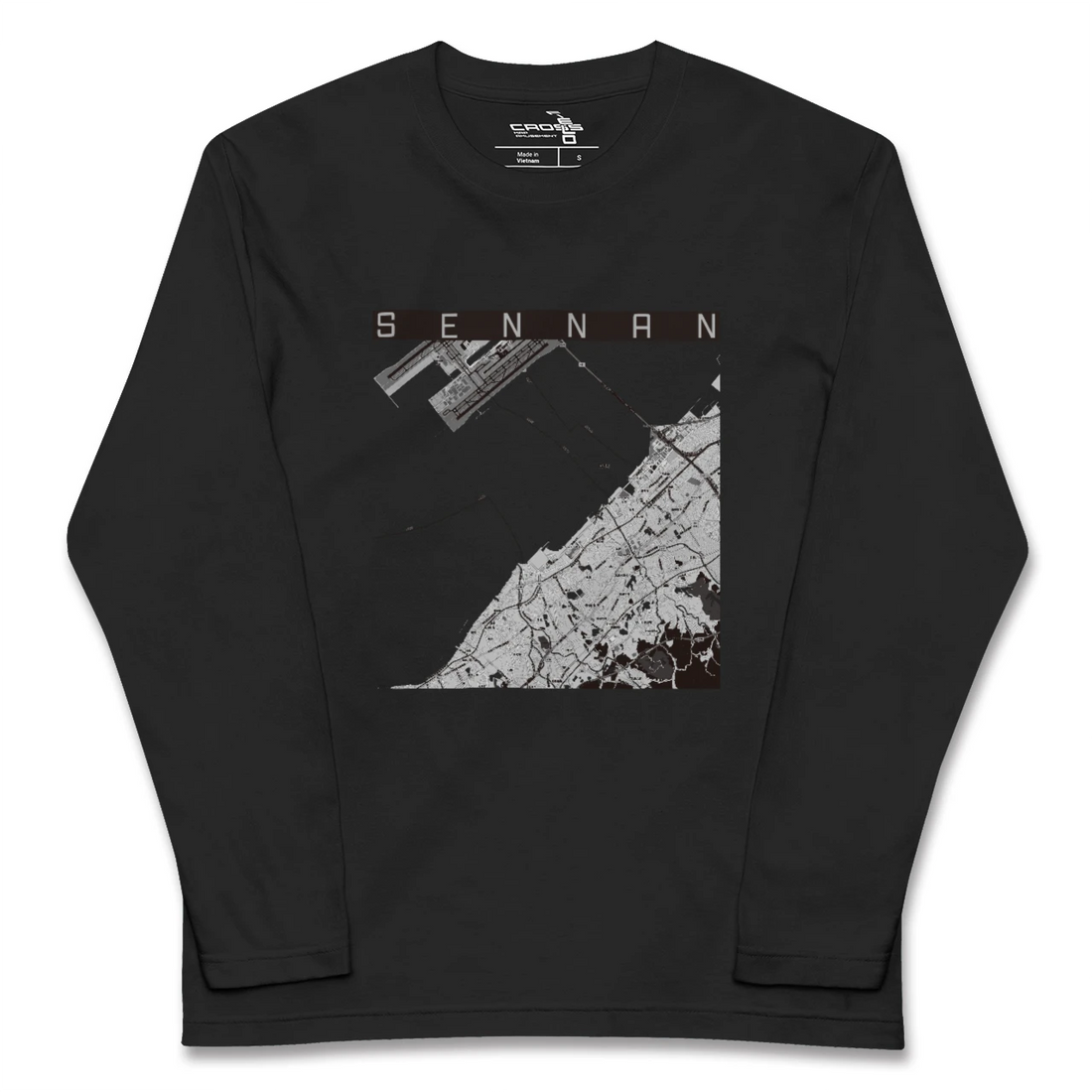 【泉南(大阪府)】地図柄ロングスリーブTシャツ