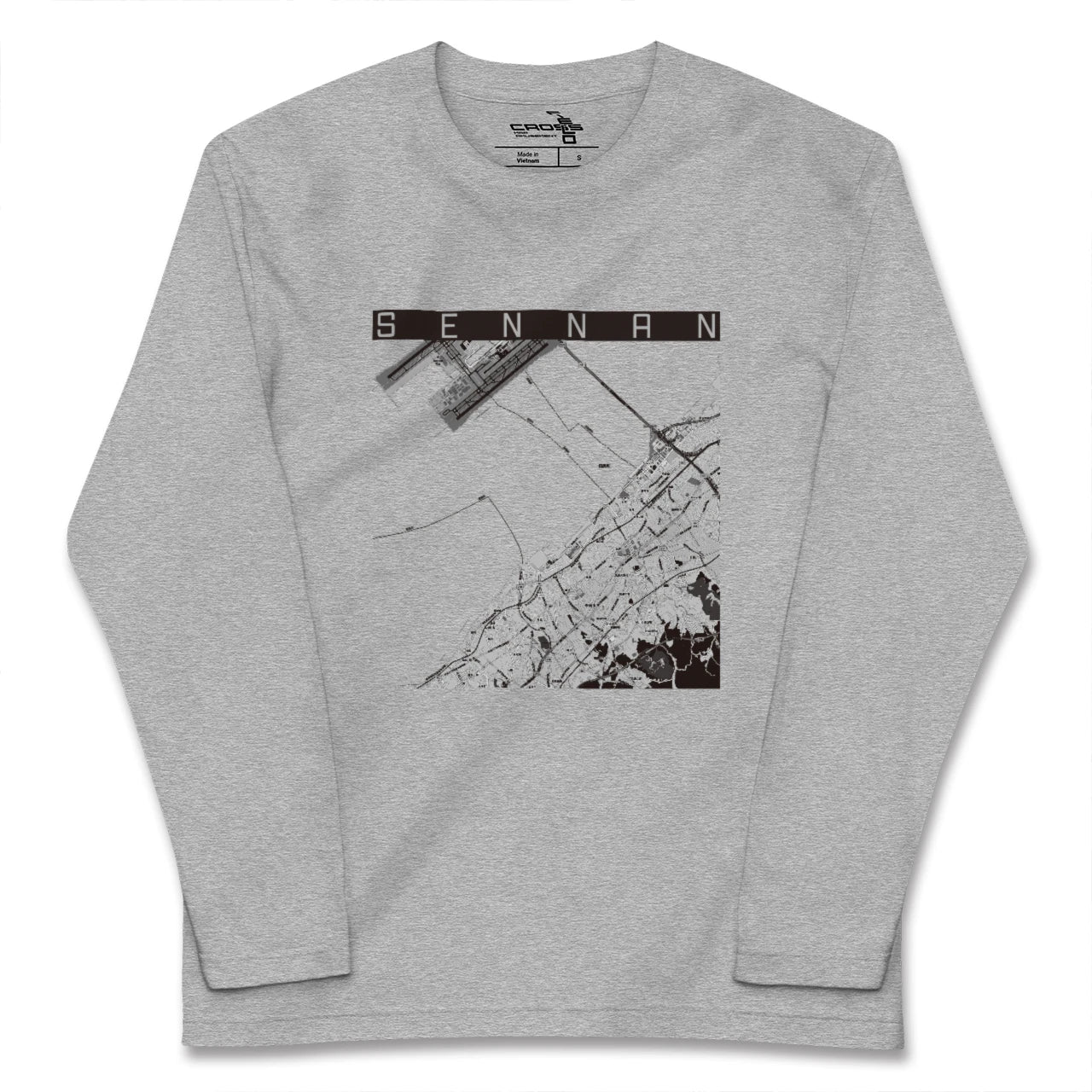 【泉南(大阪府)】地図柄ロングスリーブTシャツ