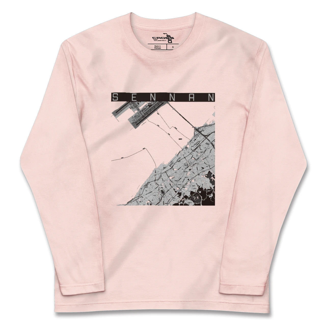 【泉南(大阪府)】地図柄ロングスリーブTシャツ
