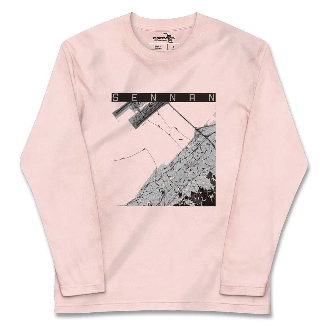 【泉南(大阪府)】地図柄ロングスリーブTシャツ