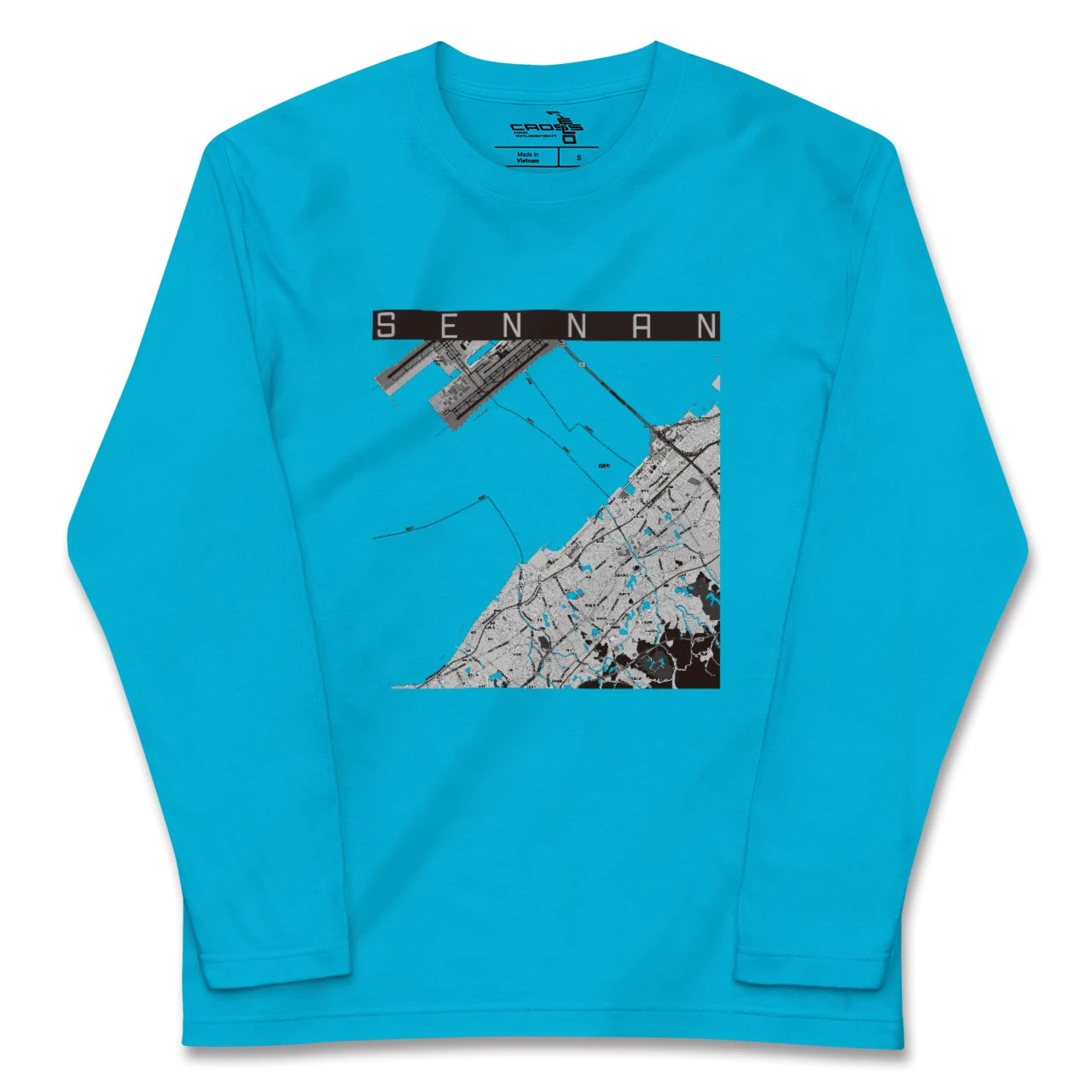 【泉南(大阪府)】地図柄ロングスリーブTシャツ