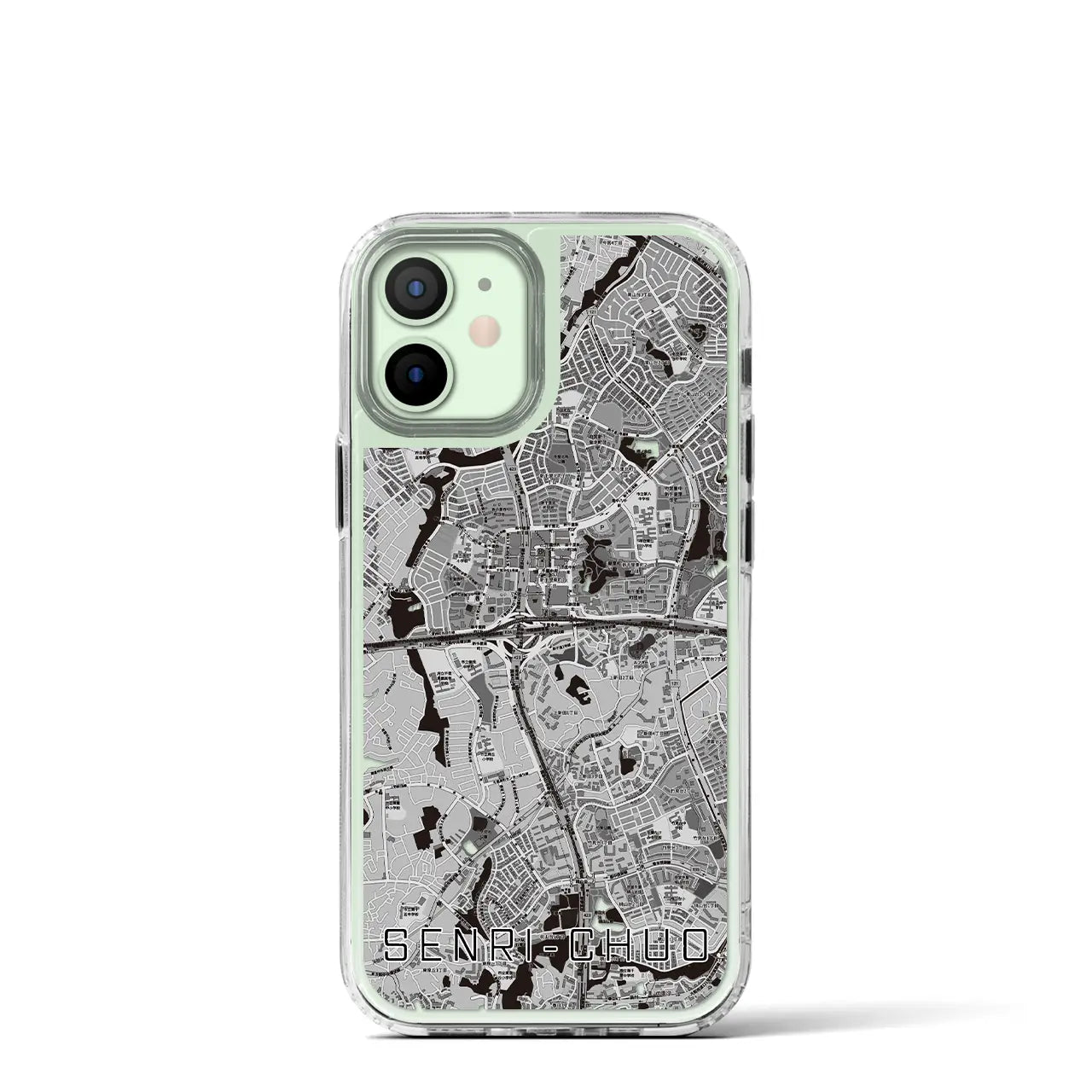 【千里中央(大阪府)】地図柄iPhoneケース(MagSafeタイプ)