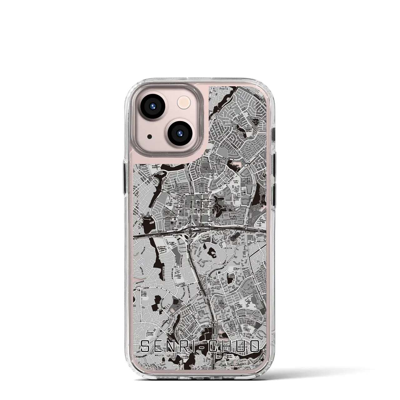 【千里中央(大阪府)】地図柄iPhoneケース(MagSafeタイプ)